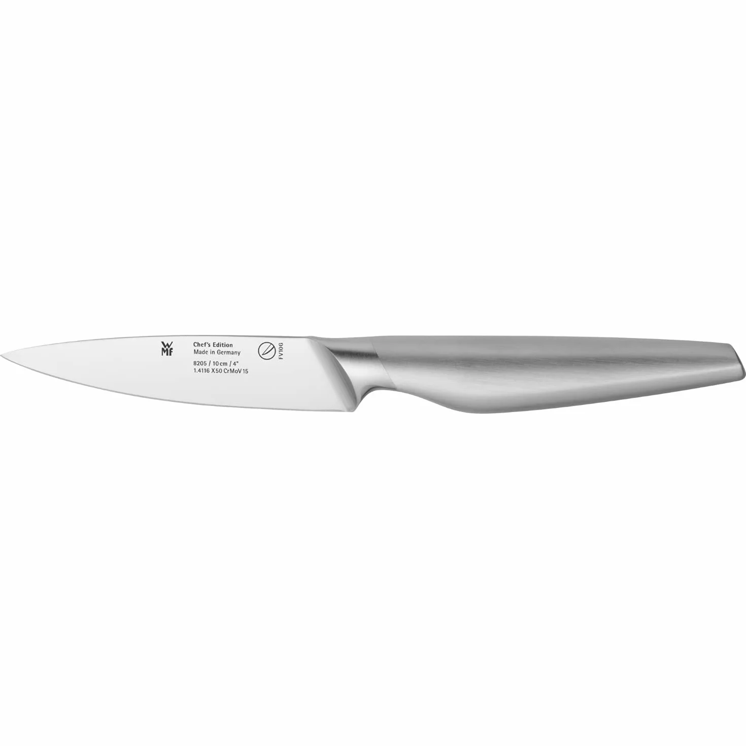 WMF Chef's Edition nóż uniwersalny, nóż do szpikulców 21 cm, nóż kuchenny Made in Germany, nóż kuty, Performance Cut, specjalna stal ostrza, drewniane pudełko, ostrze 10 cm