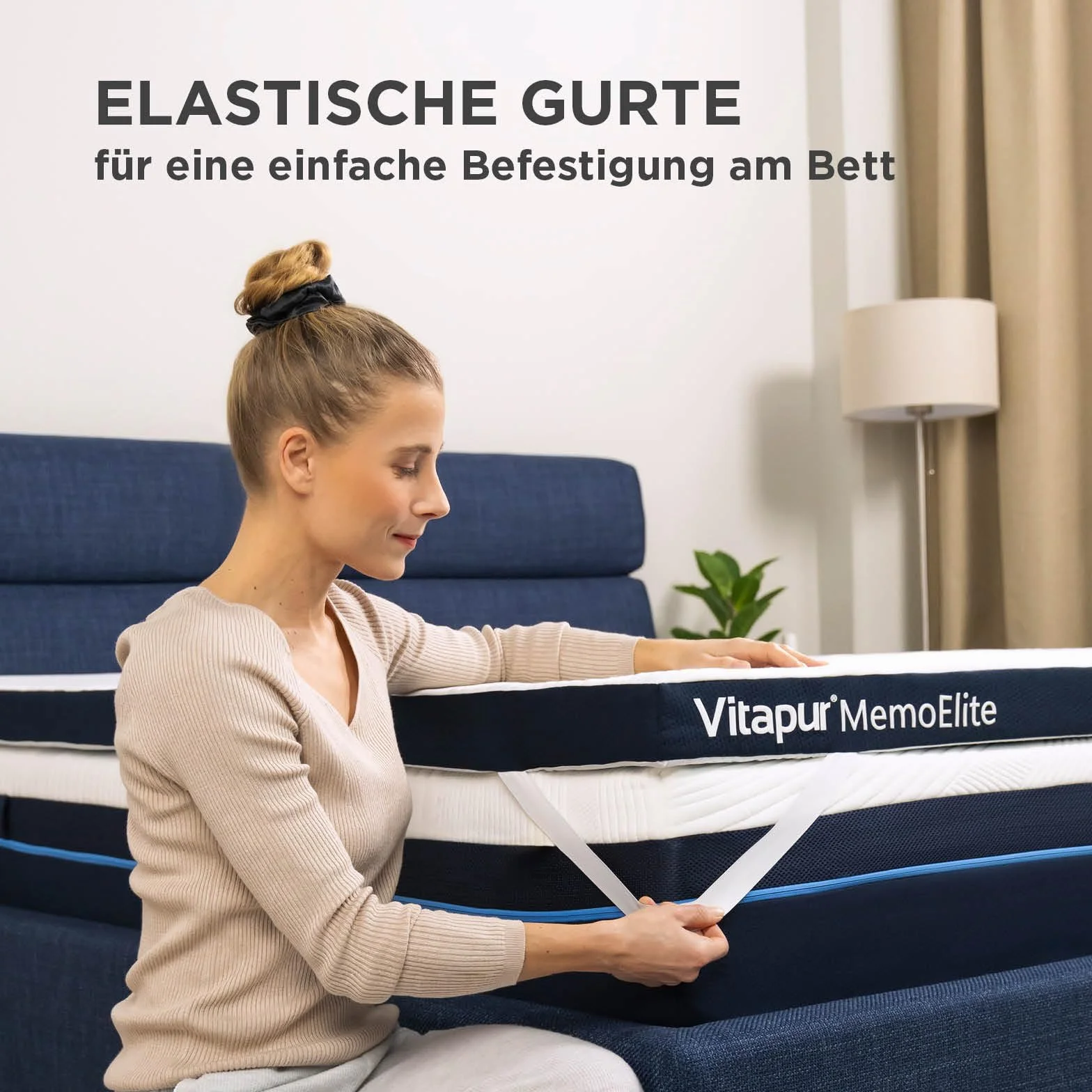 Vitapur MemoElite Hybrid Nakładka na materac 180x200 | Pianka memory | Chłodząca i oddychająca | Ochraniacz na materac