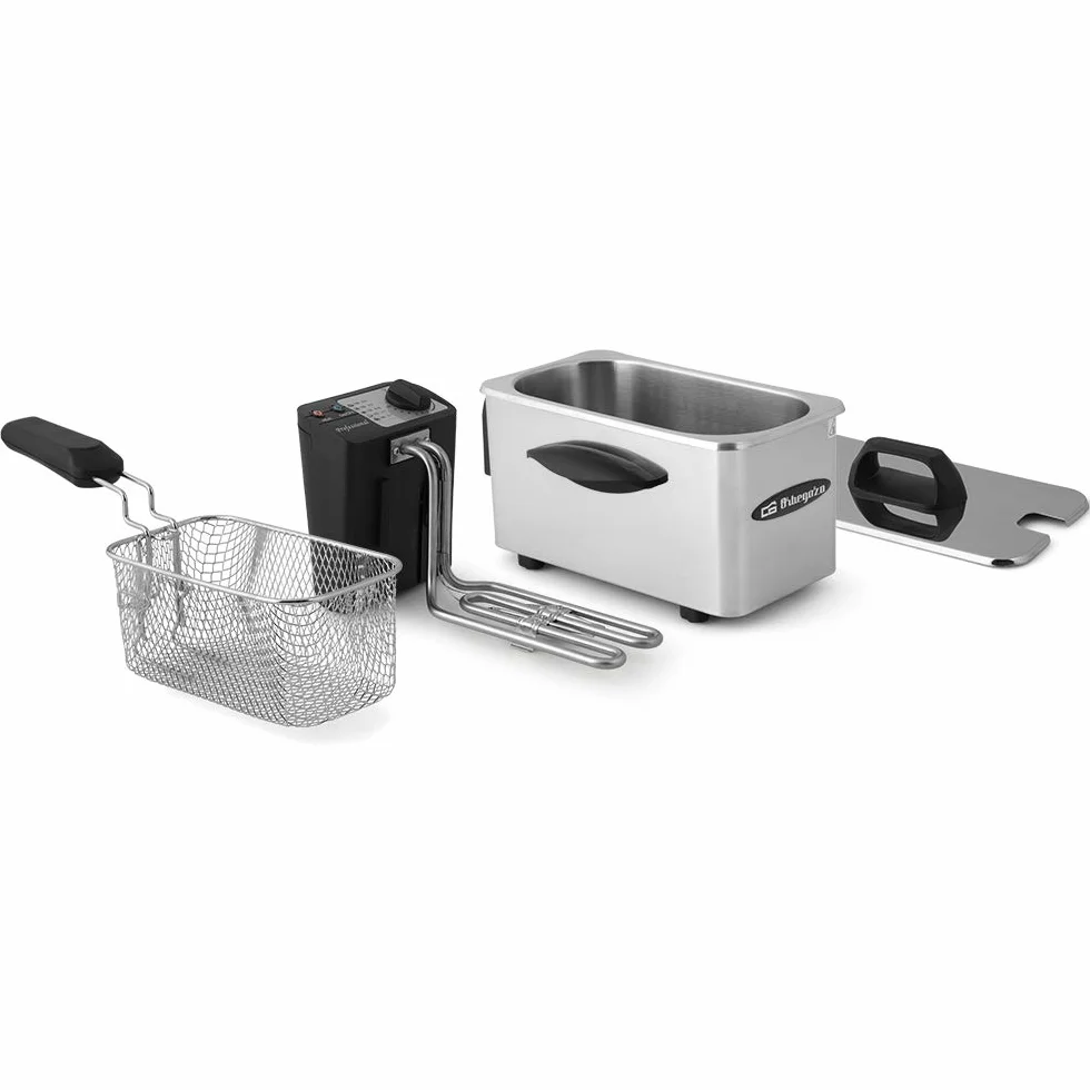 Orbegozo - Fryer Fondue Fdr16, 900 W, 1,5 l, stal nierdzewna, nieprzywierająca, 6 patyczków