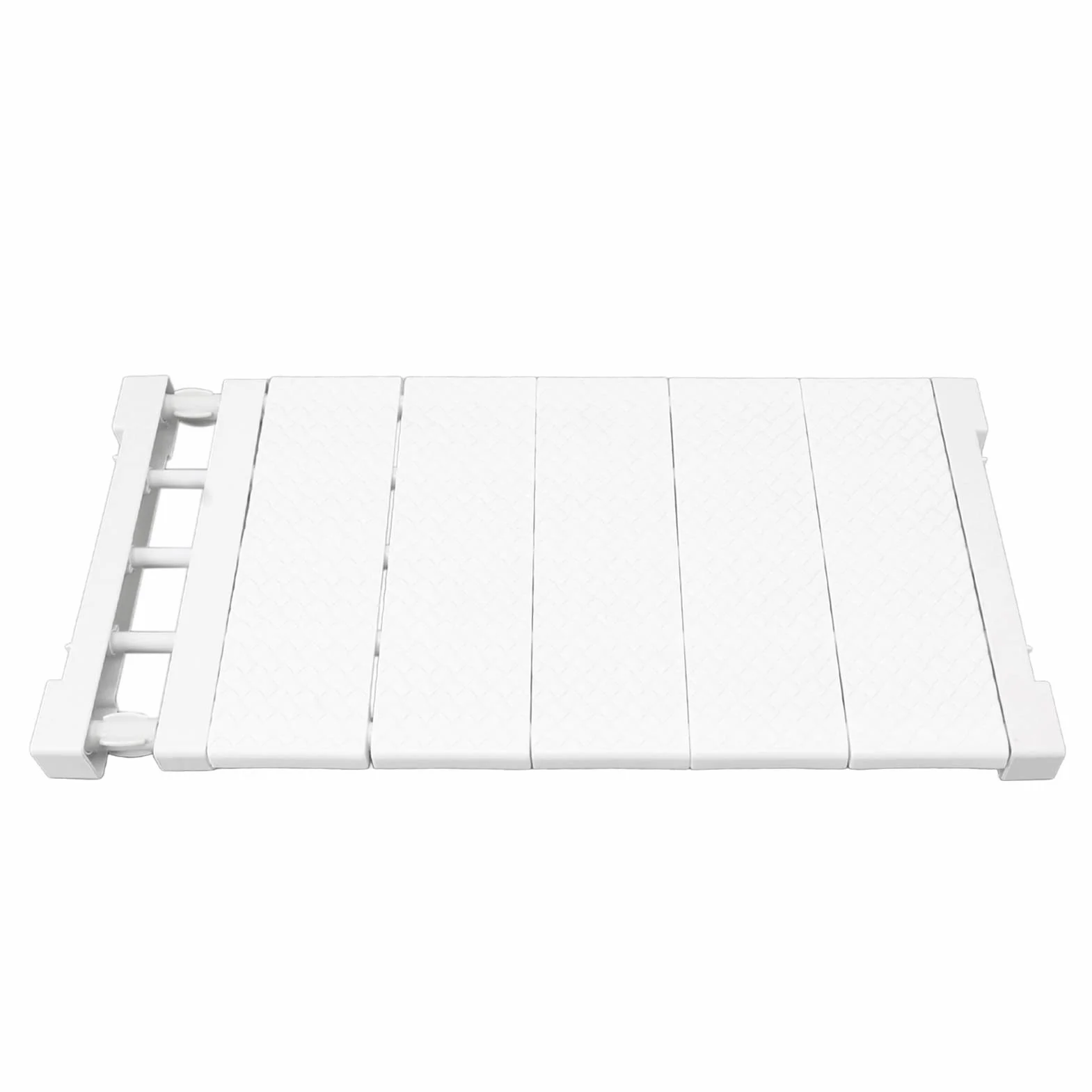 Półka Napinająca Deosdum, Rozkładana Regulowana Przegroda do Szafy 24cm Szerokość Organizer do Szafy Regał Magazynowy Separator(50‑80cm / 19.7‑31.5in Length)