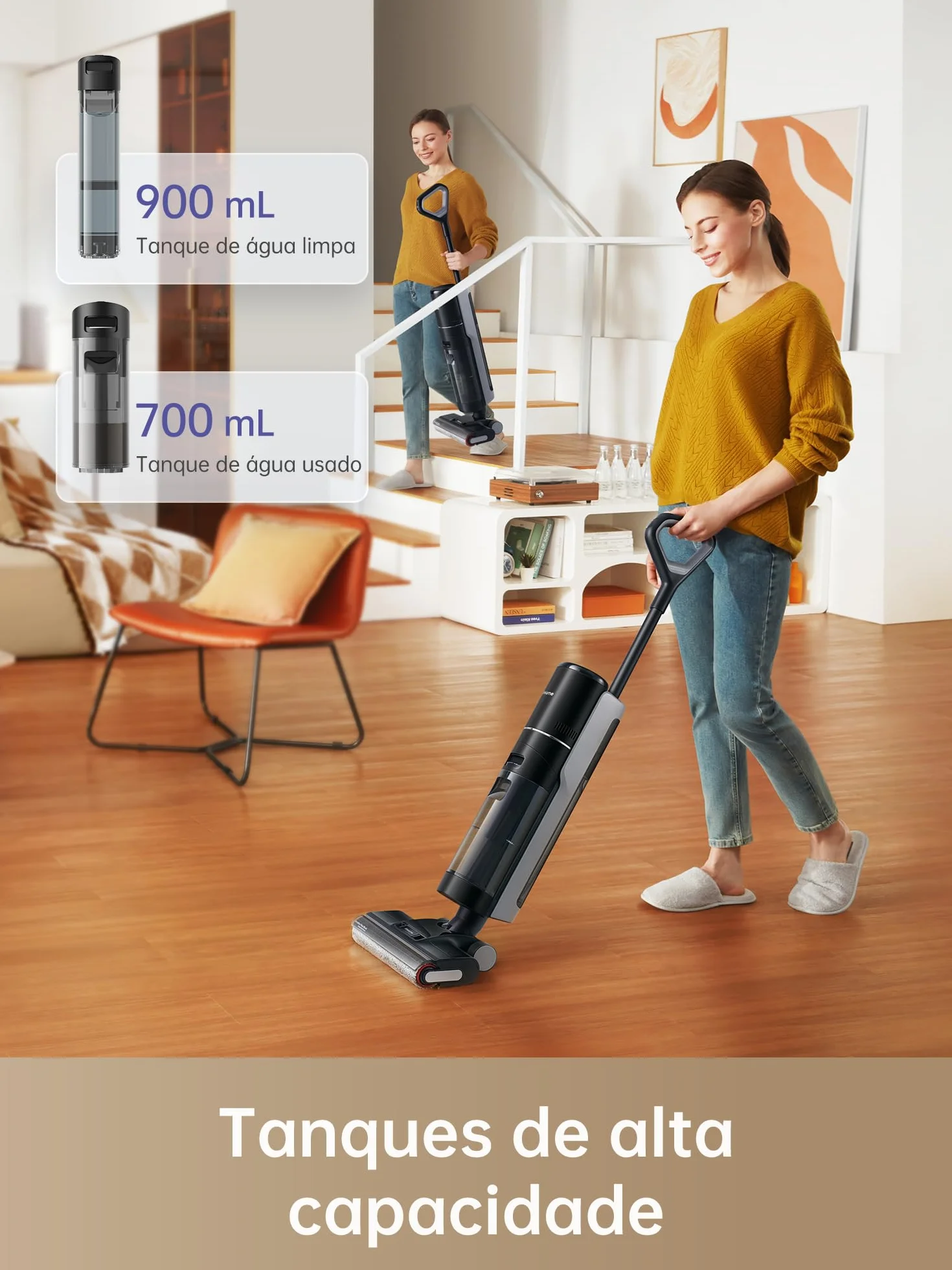 Dreame H12 Pro Odkurzacz Pionowy, Czarny, 300 W 22 V