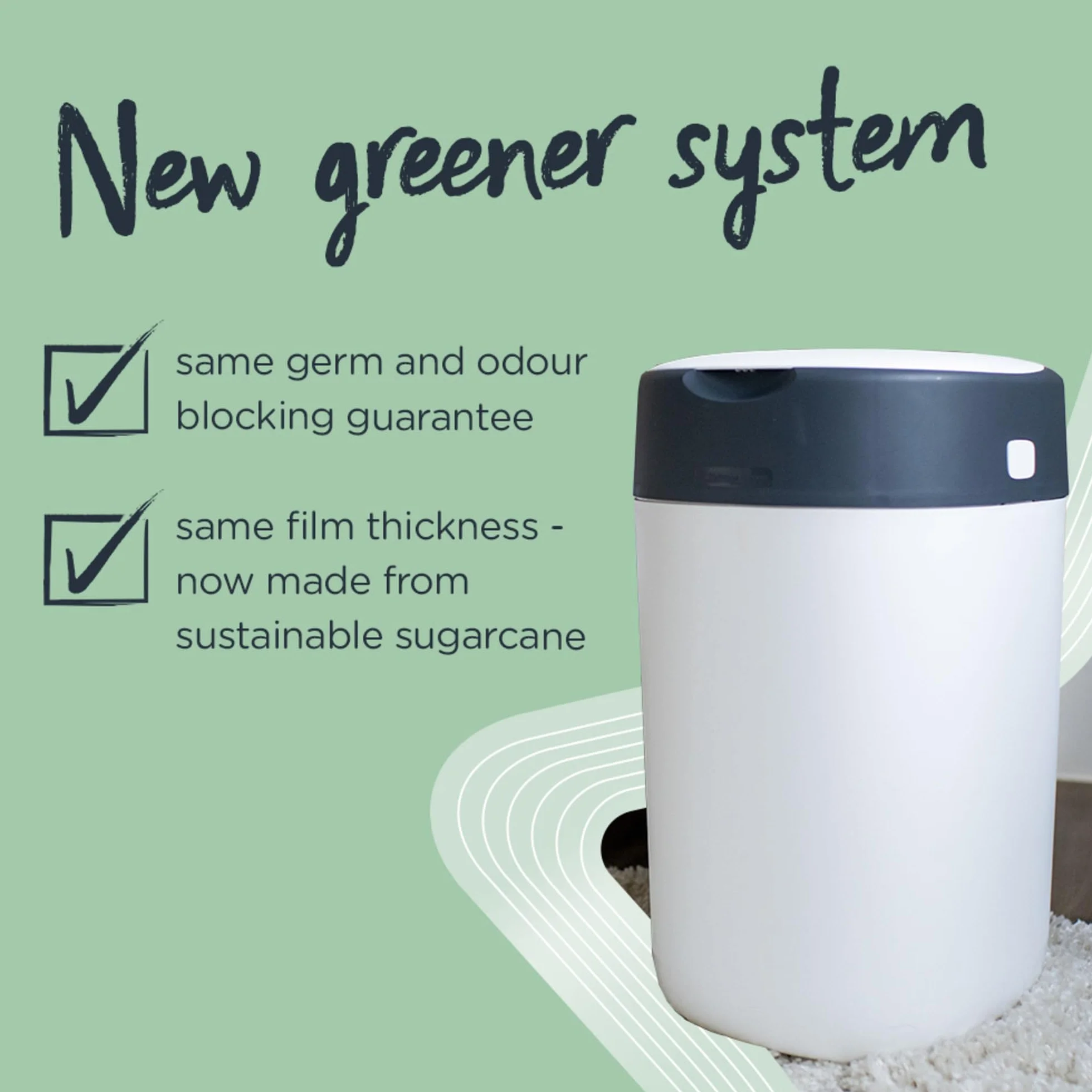 Tommee Tippee Simplee Sangenic kosz na pieluchy, szary