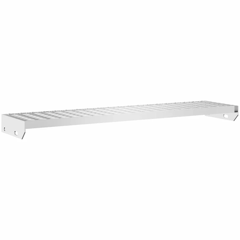 Hothingwell Schody Kraty schodowe 100x24x7 cm Stal ocynkowana | Antypoślizgowy, do użytku wewnątrz na zewnątrz, zintegrowany drenaż, 1 sztuka