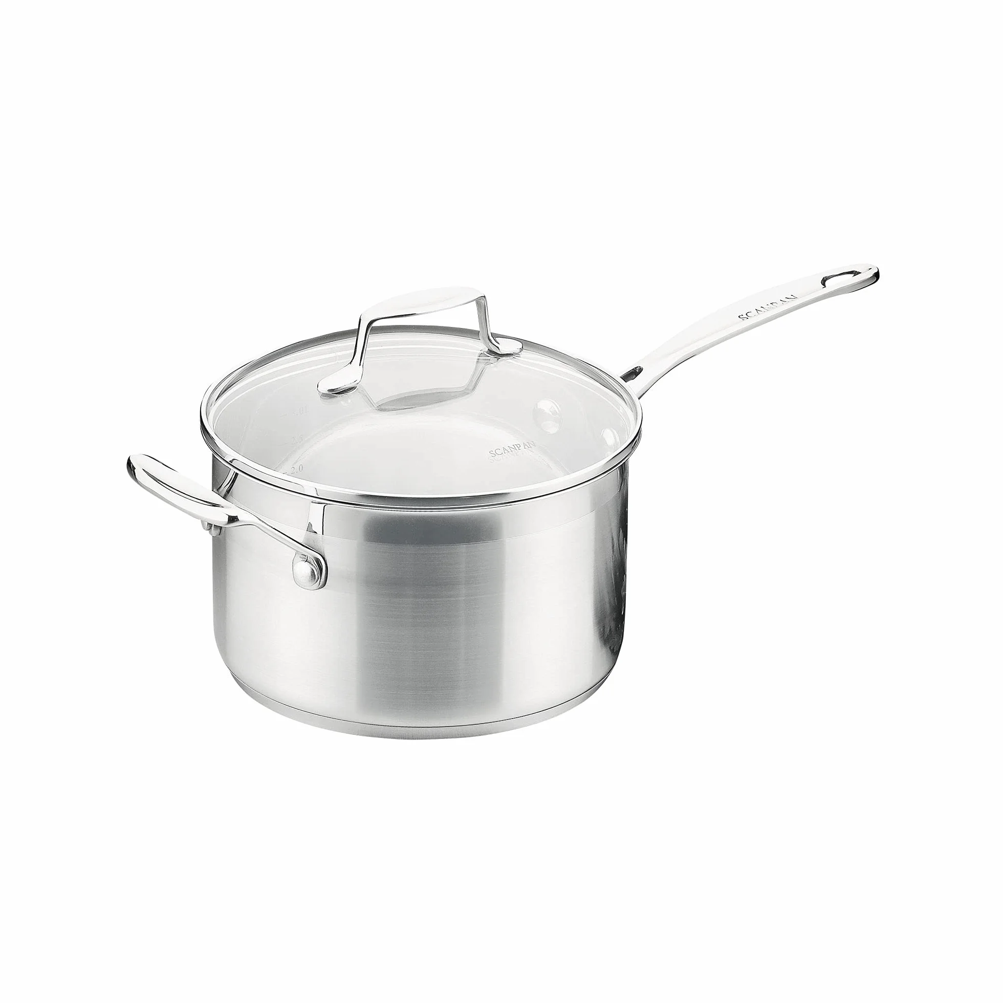 SCANPAN Impact sc71060000 – 1,2 l – 1,8 l stal nierdzewna zestaw 3 garnków z pokrywką 2,5 l