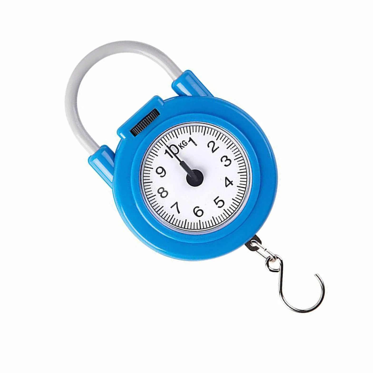 Waga Sprężynowa 10 kg Ręczna Waga Bagażowa z Hakiem BLUE