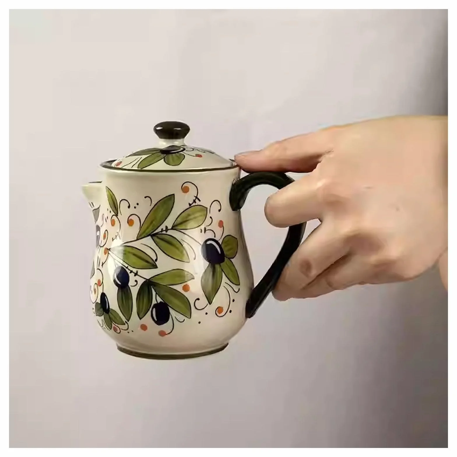 Vintage butelka z dozownikiem oleju, ceramiczna butelka na sos sojowy 320 ml, japoński dozownik przypraw do olejów, octu i syropów