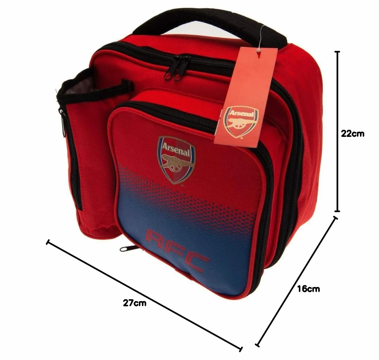 Arsenal Fade Lunch Bag with Bottle Holder