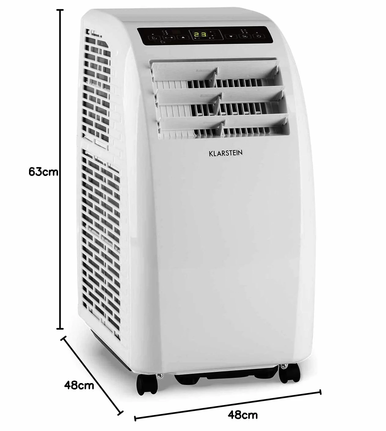 Klarstein Metrobreeze Rom mobilny klimatyzator - osuszacz, 10.000 BTU, 3 tryby, timer, pilot, biały