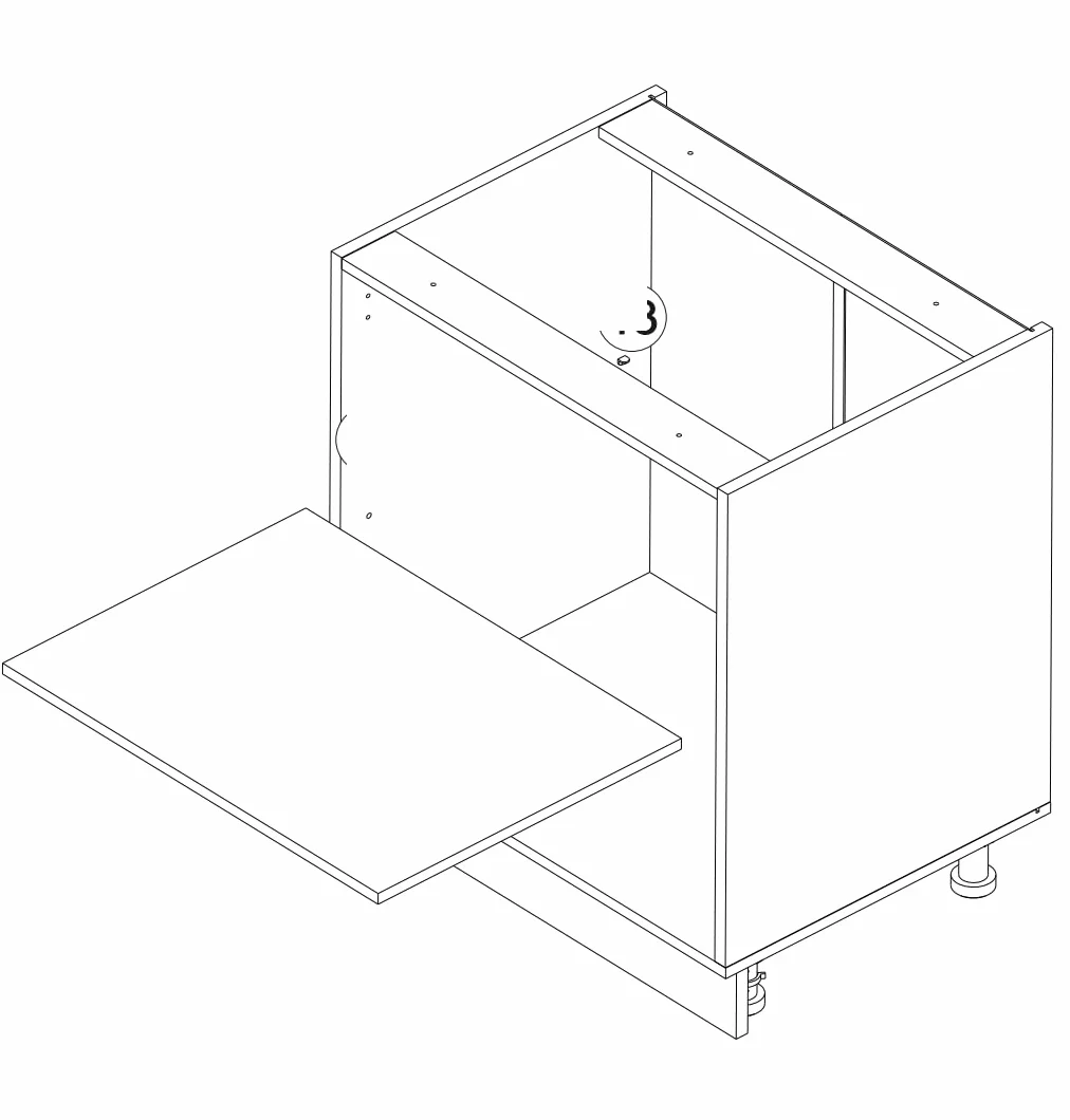 Szafka kuchenna dolna 80x82x47 cm kolor Grafit, Matowa z szufladami Hafele, do zestawów, z płyty laminowanej, bez blatu, mebel kuchenny pod zabudowe, moduł kuchenny