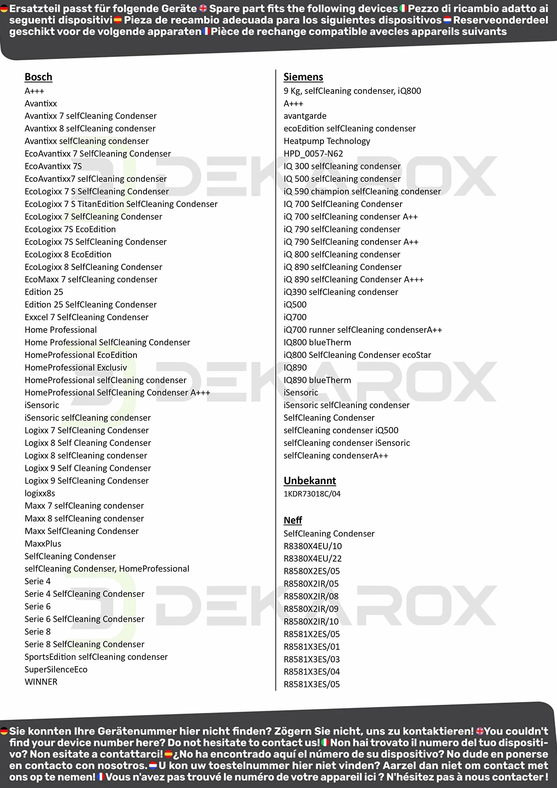 Sitko filtracyjne do Bosch Siemens Neff Constructa 656033 00656033 do suszarek takich jak iQ300 iQ500 iQ700 iQ800 Avantixx EcoLogixx HomeProfessional iSensoric Logixx Maxx seria 4 seria 6