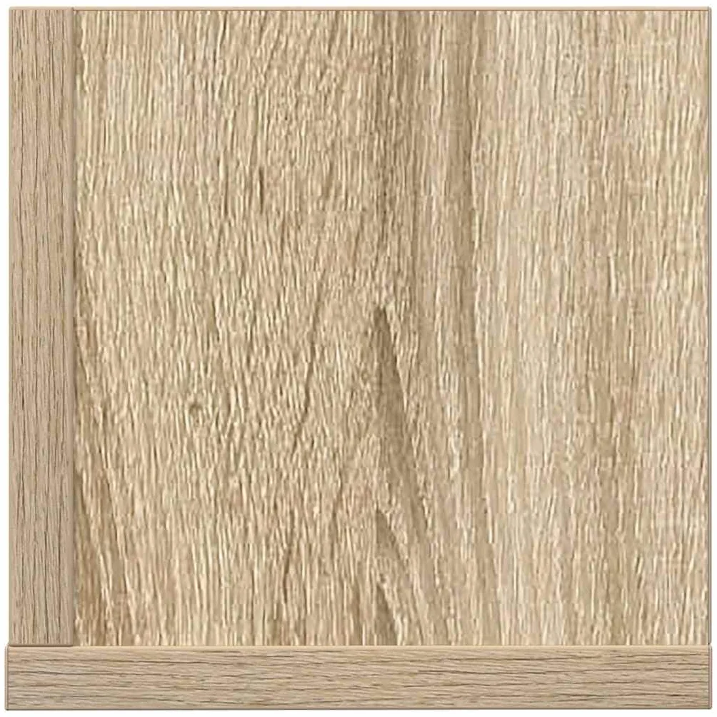 Regały ścienne, zestaw 2 sztuk, dąb sonoma, 100 x 16,5 x 16,5 cm, materiał drewnopochodny, pływające półki ścienne do salonu, sypialni, wszechstronne możliwości montażu