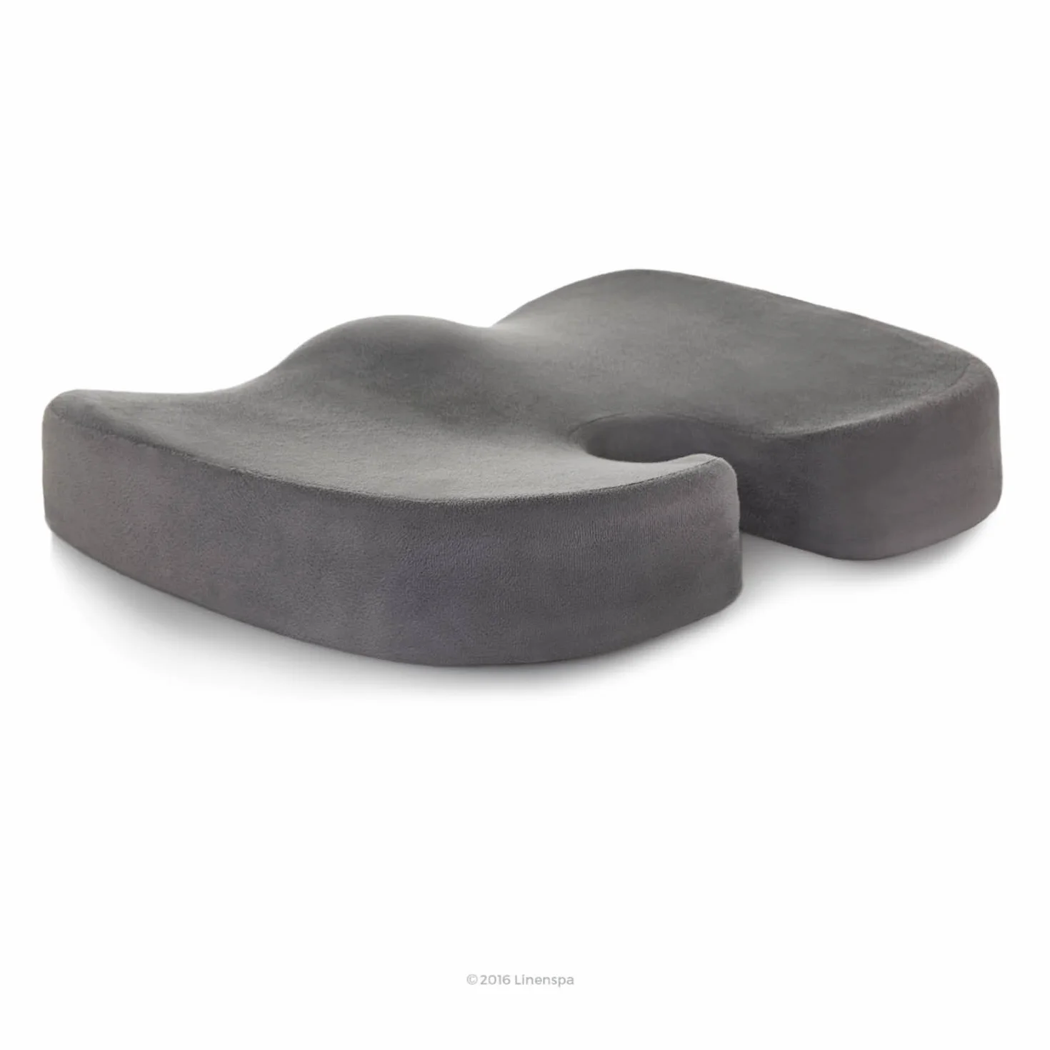 Linenspa Ergonomiczna poduszka do siedzenia z pianki żelowej – komfort kości ogonowej/Coccyx – poduszka do siedzenia na krzesło biurowe, samochód i do siedzenia przez cały dzień
