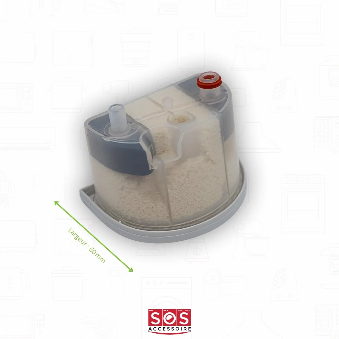 SOS Accessoire Wkład wapienny do elektrowni parowej, żelazko 9178005731, 9178020181 BEKO, GRUNDIG, QUIGG