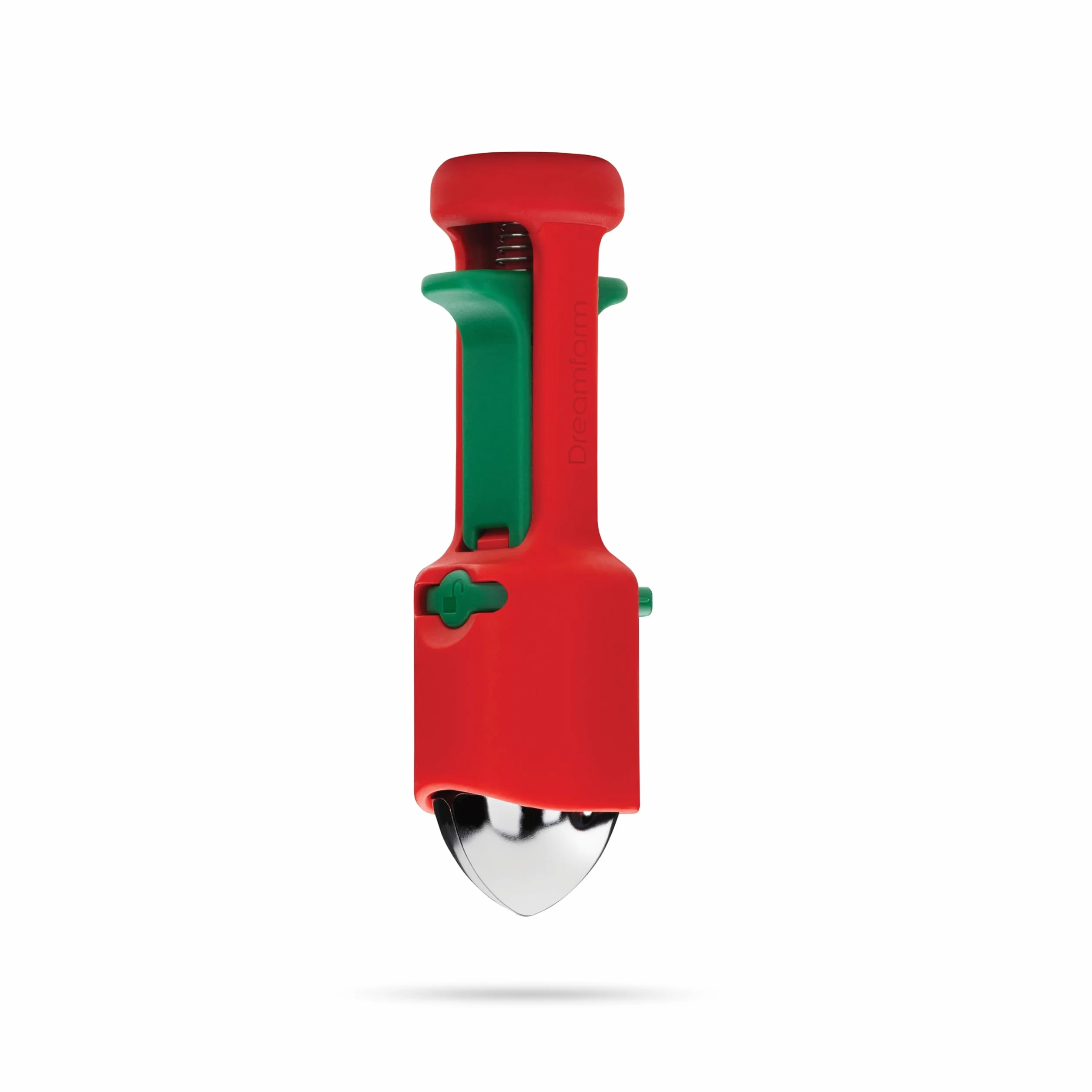 Dreamfarm Hullapit 3 w 1 Fast & Easy Strawberry Huller, Cherry Pitter & Olive Pitter - Czerwony/Zielony
