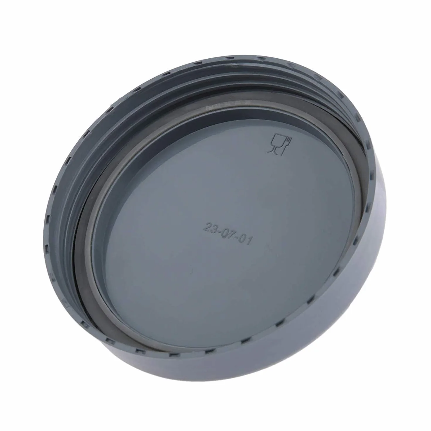 Dreld Zestaw 2 kubków 530ml z płaską pokrywką, części zamienne kompatybilne z blenderem sokowirówką Nutribullet 600W 900W (530ml)
