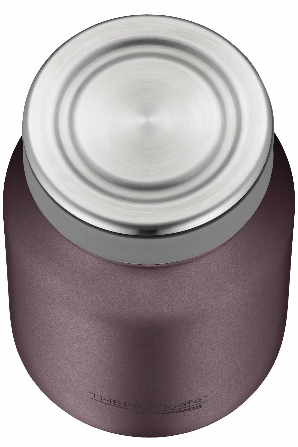 THERMOcafé by THERMOS TC Food Jar burgundy mat 0,50 l, izolowane naczynie na jedzenie, pojemnik termiczny, pojemnik na lunch z podwójnymi ściankami, ze stali nierdzewnej, szczelny, nadaje się do mycia
