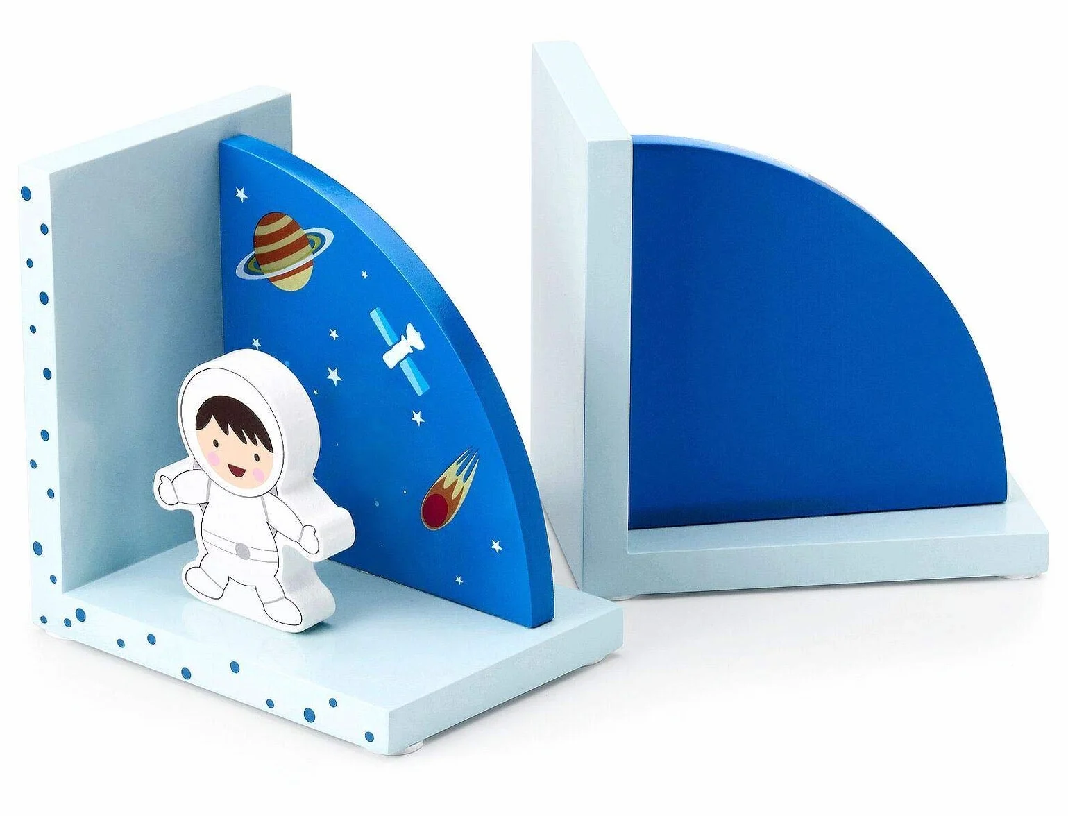 Mousehouse Gifts 3D Rocket Space tematyczne drewniane podpórki dla dzieci dla chłopców lub dziewcząt do pokoju dziecięcego lub sypialni