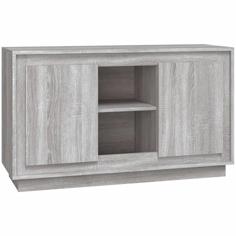 vidaXL Szafka, szary dąb sonoma, 102x35x60 cm, materiał drewnopochodny, szafka, szafeczka, szafka do salonu, szafka boczna, kredens
