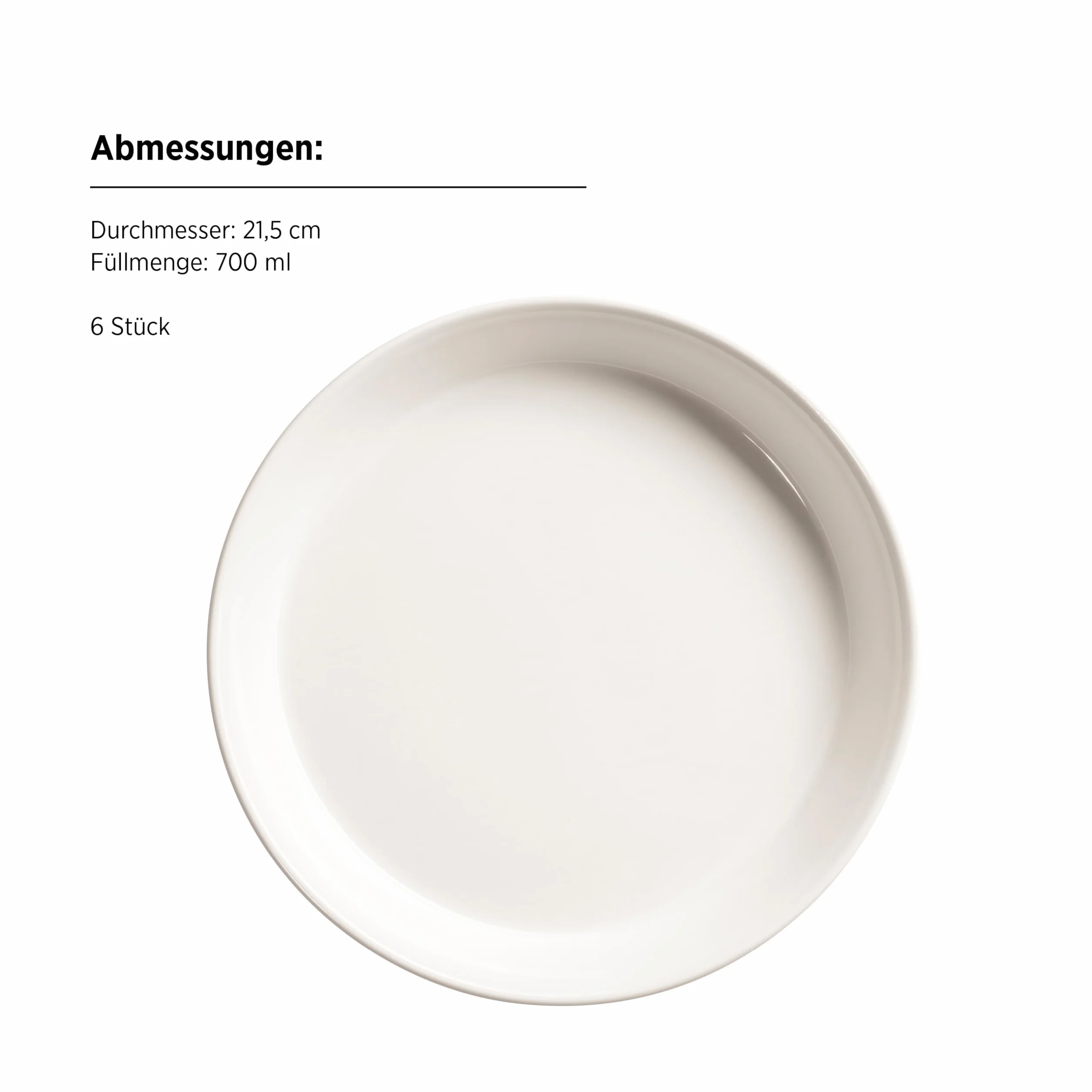 MÄSER, Seria Sita, zestaw talerzy dla 6 osób, naczynia do jadalni z białej porcelany, proste, elgeant, porcelana, białe