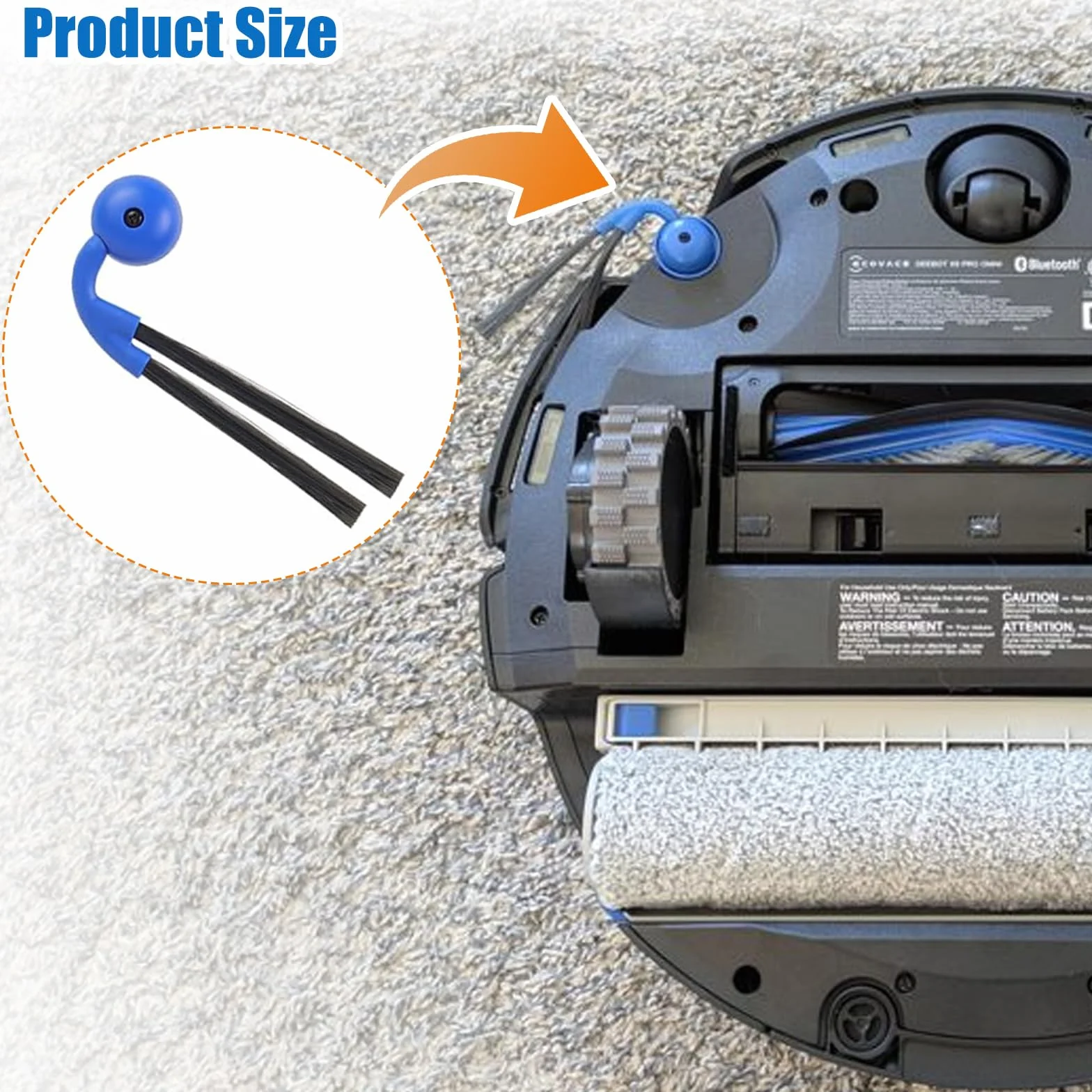 Szczotka boczna do Ecovacs Deebot X9 Pro Omni Robot Odkurzacz Części Zamienne, X9 Pro Omni - 6 sztuk