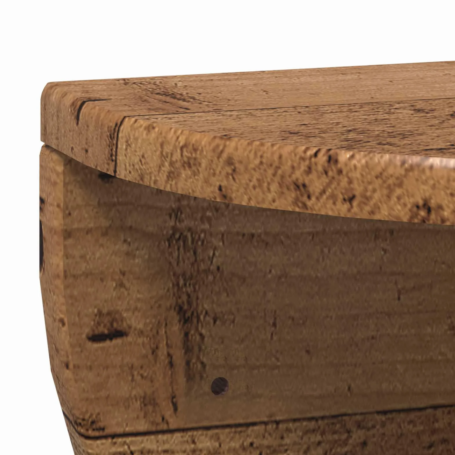 Regał ścienny o wyglądzie starego drewna, wiszący, 38 x 19 x 19 cm, materiał drewnopochodny, do salonu, sypialni, biura, uniwersalny, nie zajmuje dużo miejsca