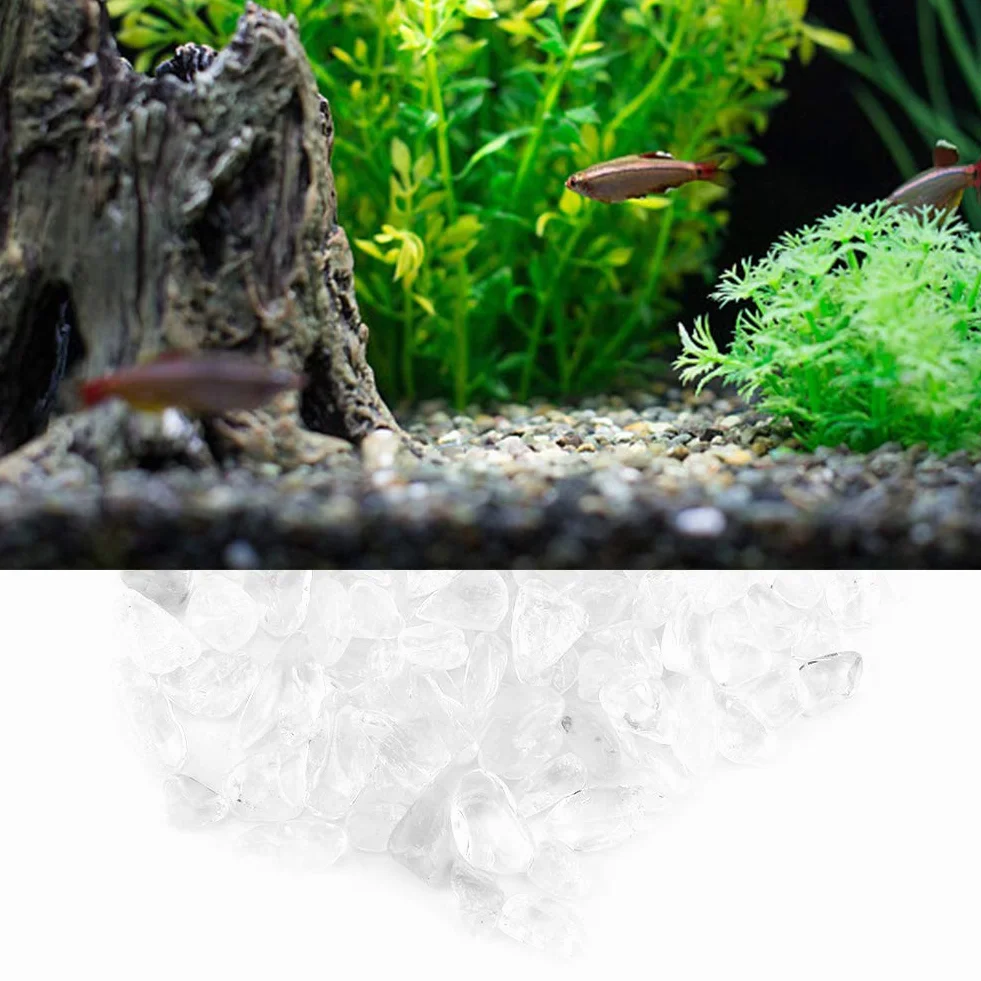 Naturalny kryształowy kamień Tumbled Chips Kruszone kamienie Reiki Healing Quartz Crystals Biały