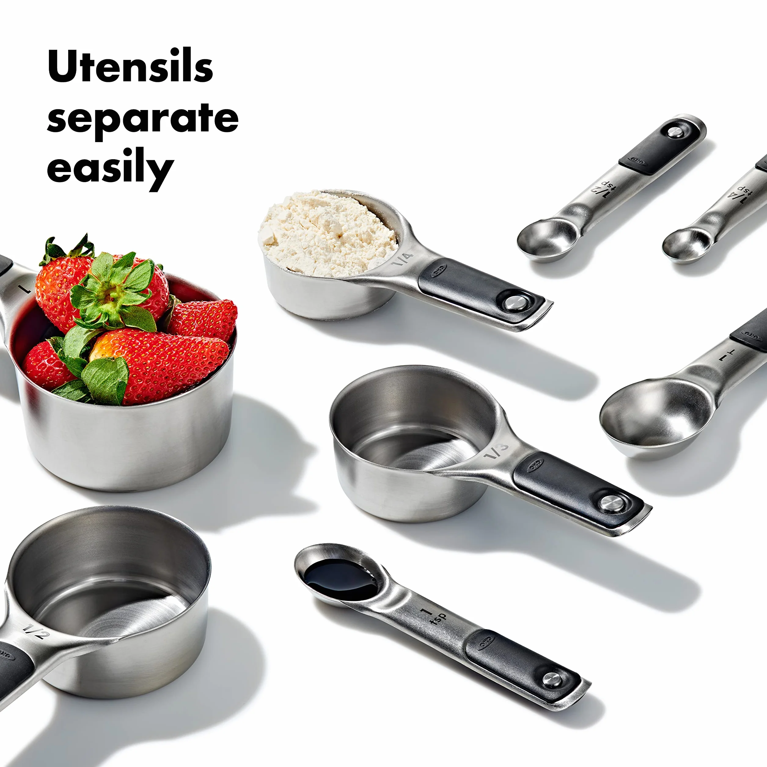 OXO Good Grips zestaw miarek i łyżek, stal nierdzewna