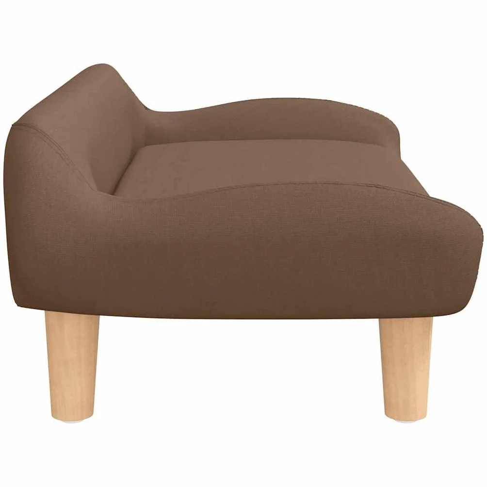 Sofa dziecięca brązowa, 70 x 40 x 24 cm, materiałowa, mini sofa z pianki i drewna sosnowego, do pokoju dziecięcego, do siedzenia i miejsca do zabawy, łóżko dziecięce, zabawka, ubrania