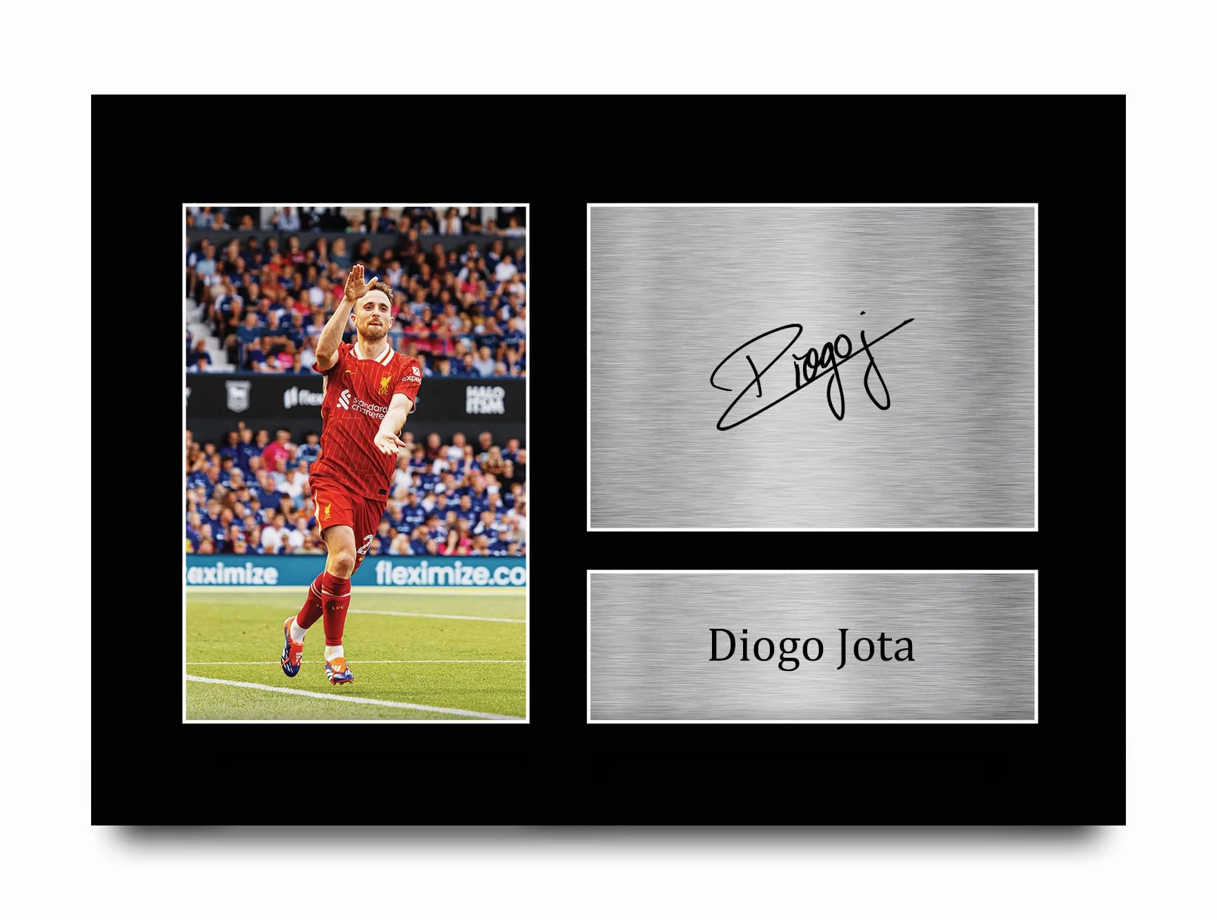 HWC Trading A4 Diogo Jota Liverpool prezenty drukowane podpisany obraz z autografem dla fanów i zwolenników - A4