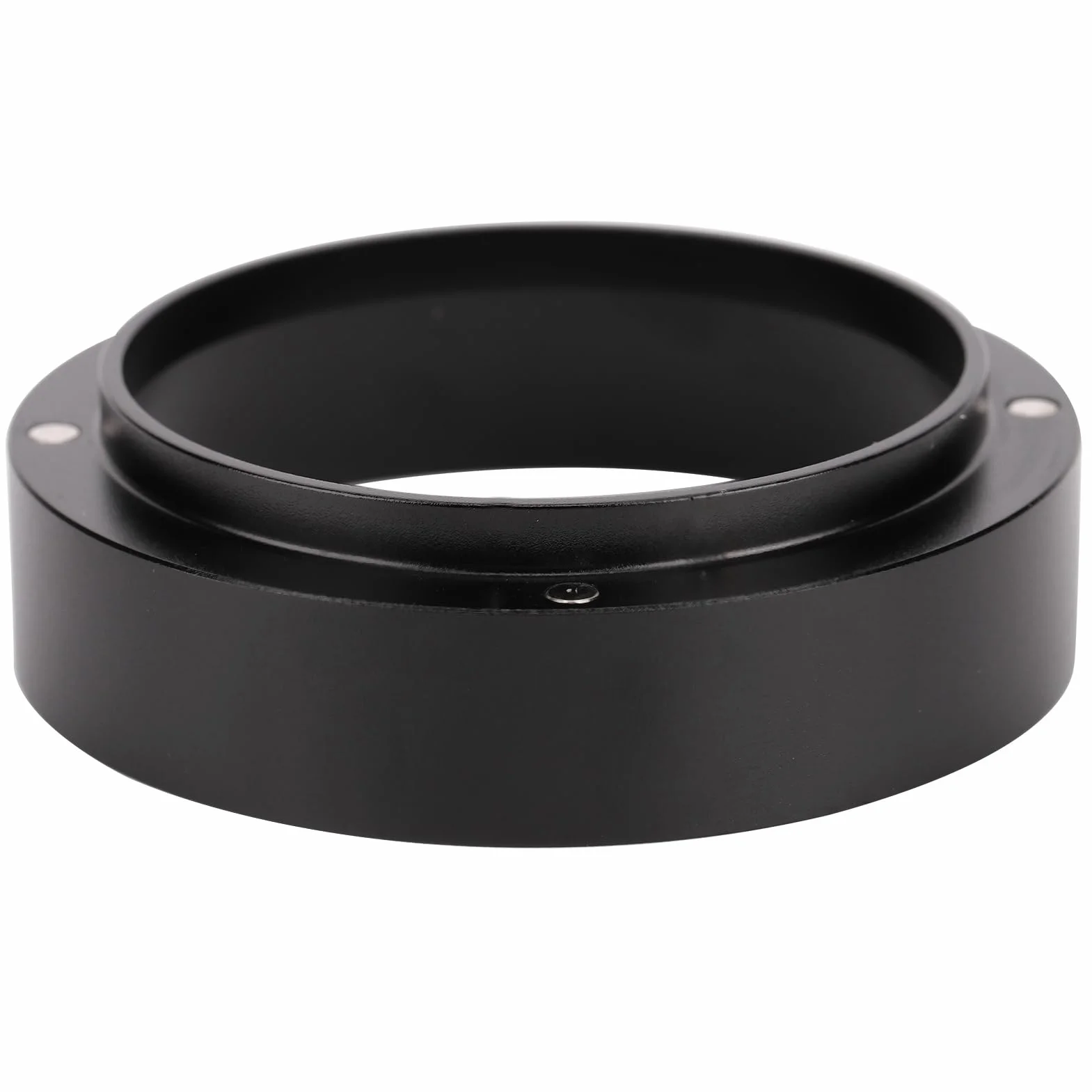 Akozon Magnetyczne Kawa w Proszku Pierścienia Pierścień, Akcesorium do Kawy, Proszek Dystrybutora Lejek z Stałymi Filtrami, Czarny (53 MM z magnesem)