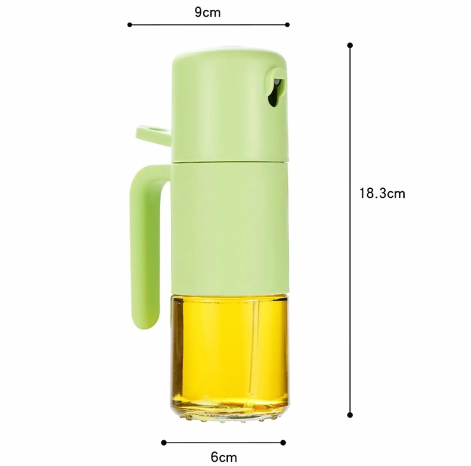 Spray na Olej Rozpylacz Oleju Dozownik Oliwy Z Oliwek Nadaje Się Do Gotowania, Pieczenia, Smażenia Sałatek I Frytkownicy Powietrznej Opryskiwacz Olejowy(Grün)