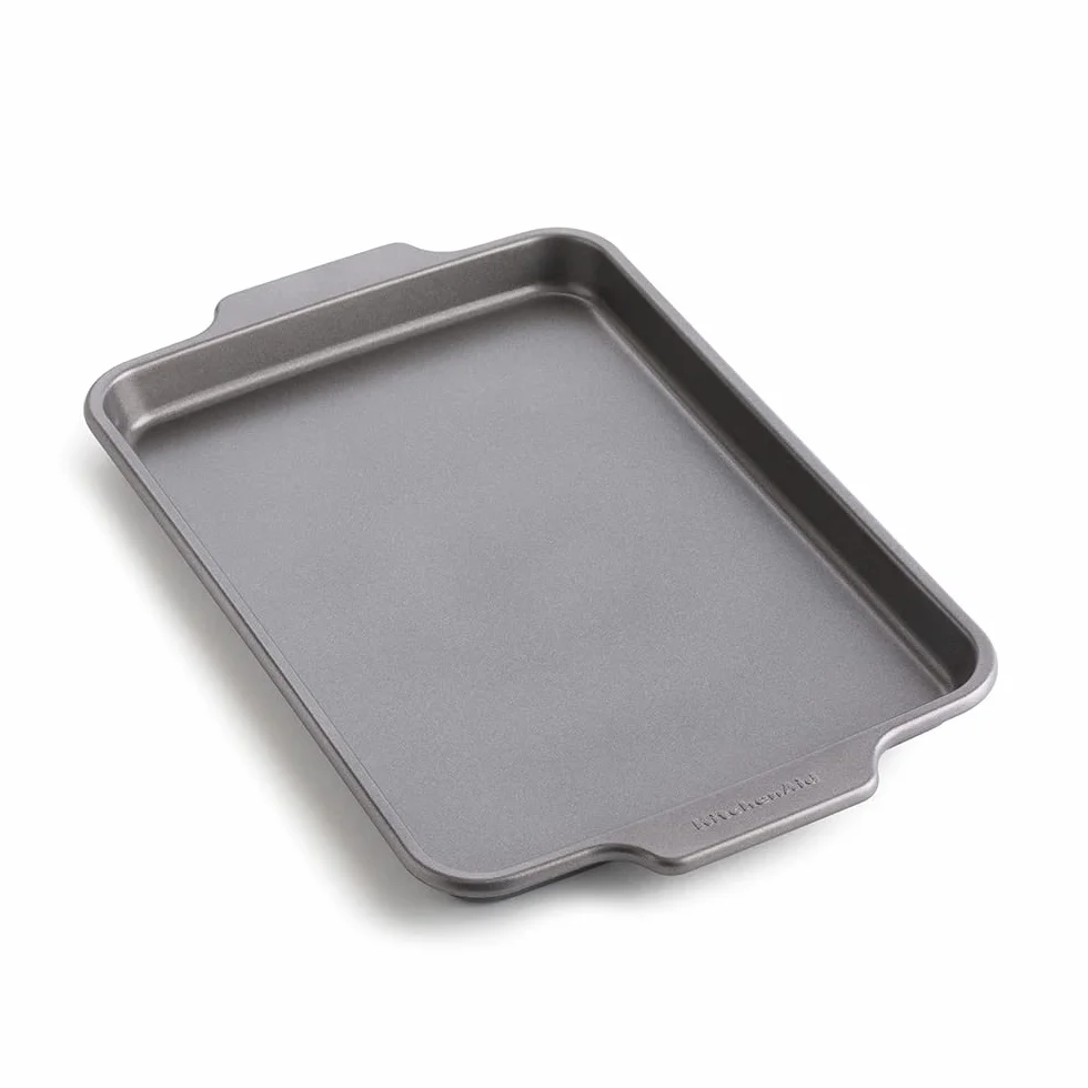 KitchenAid Aluminized Steel 5-częściowy zestaw foremek do pieczenia, powłoka nieprzywierająca bez PFAS, nadaje się do piekarnika, mycia w zmywarce, kolor szary