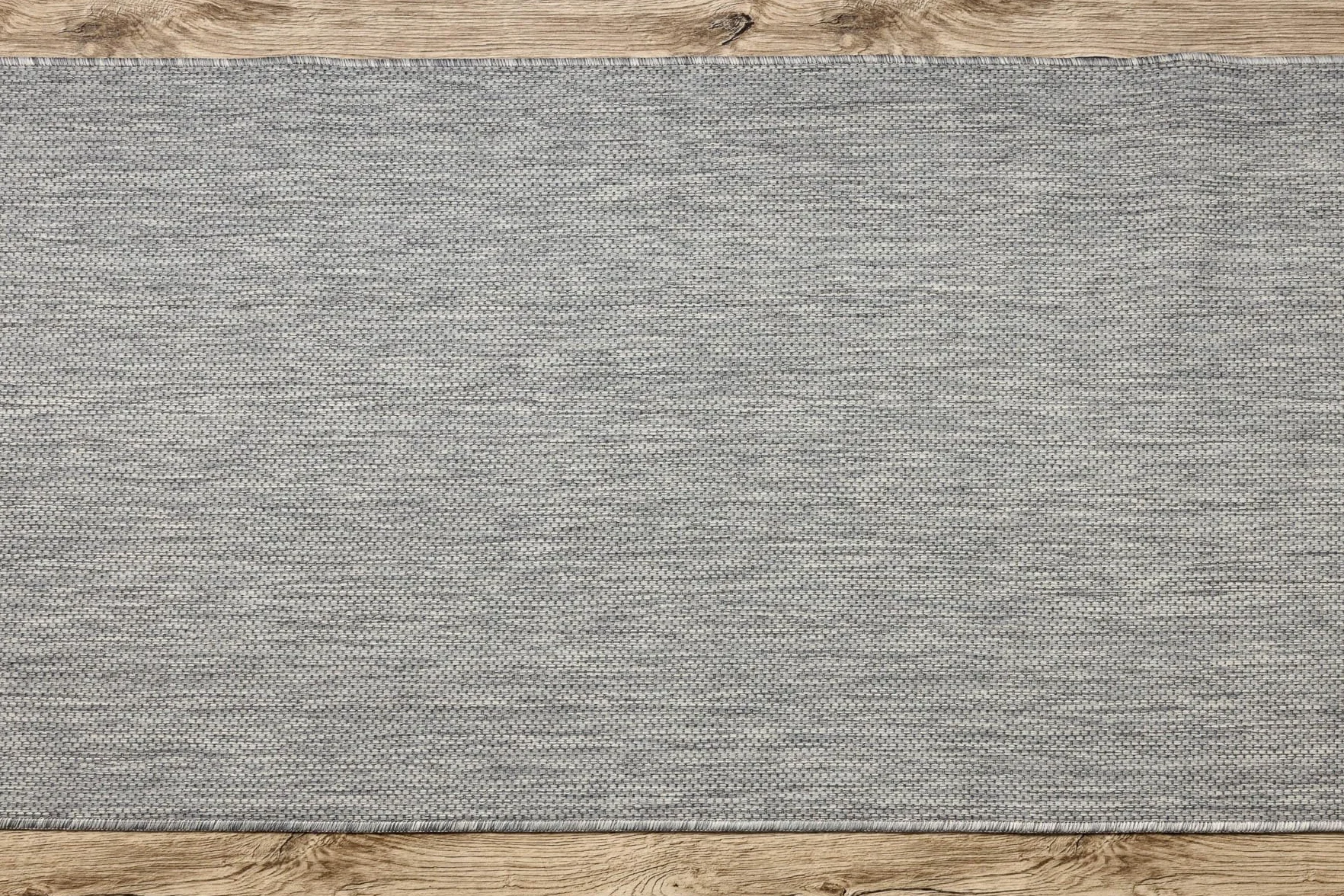 Bieżnik SISAL SION Melange płasko tkany, szary, 100 cm, 100 x 520 cm, szary