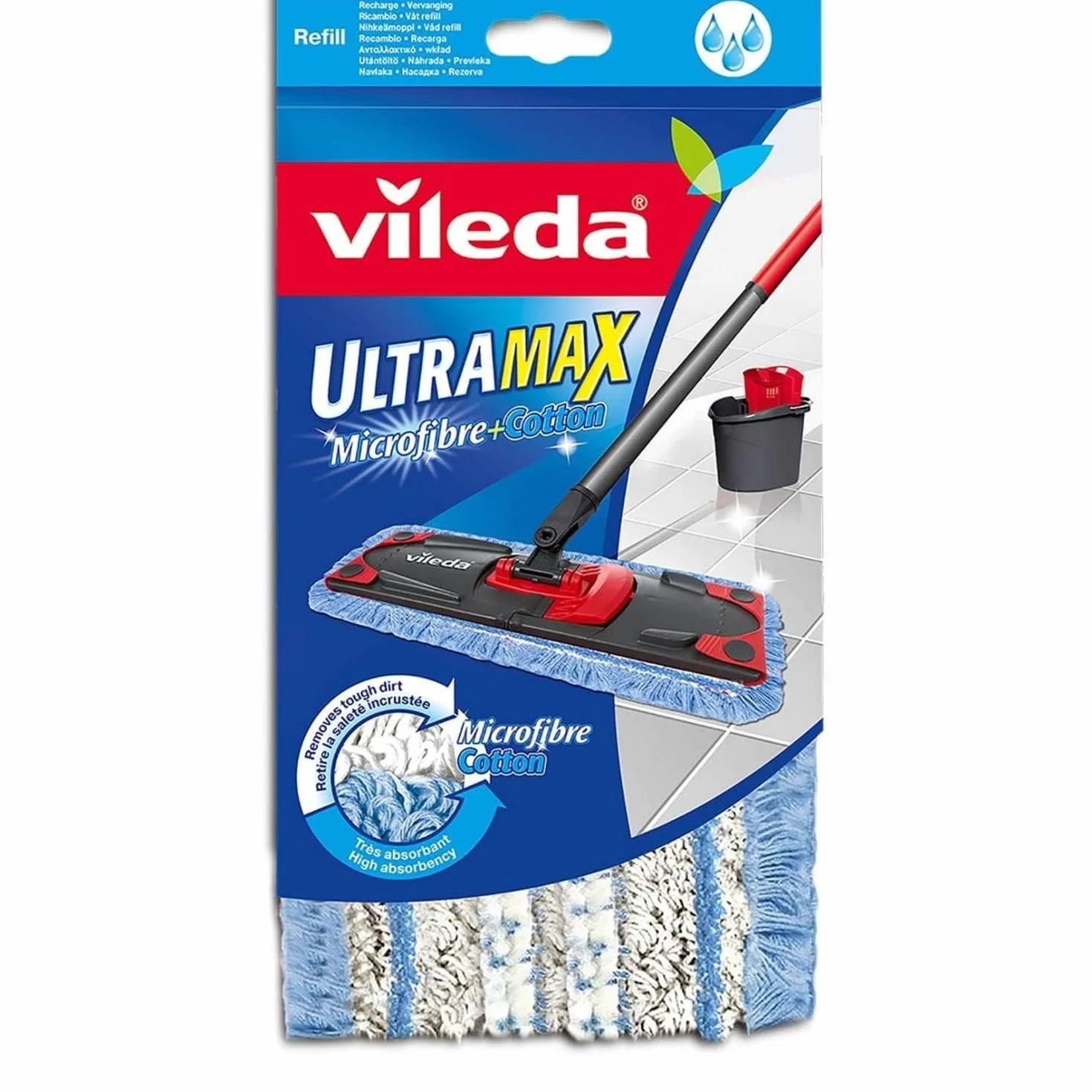Vileda Ultramax wkład do twardych podłóg z mikrofibry, 1 szt
