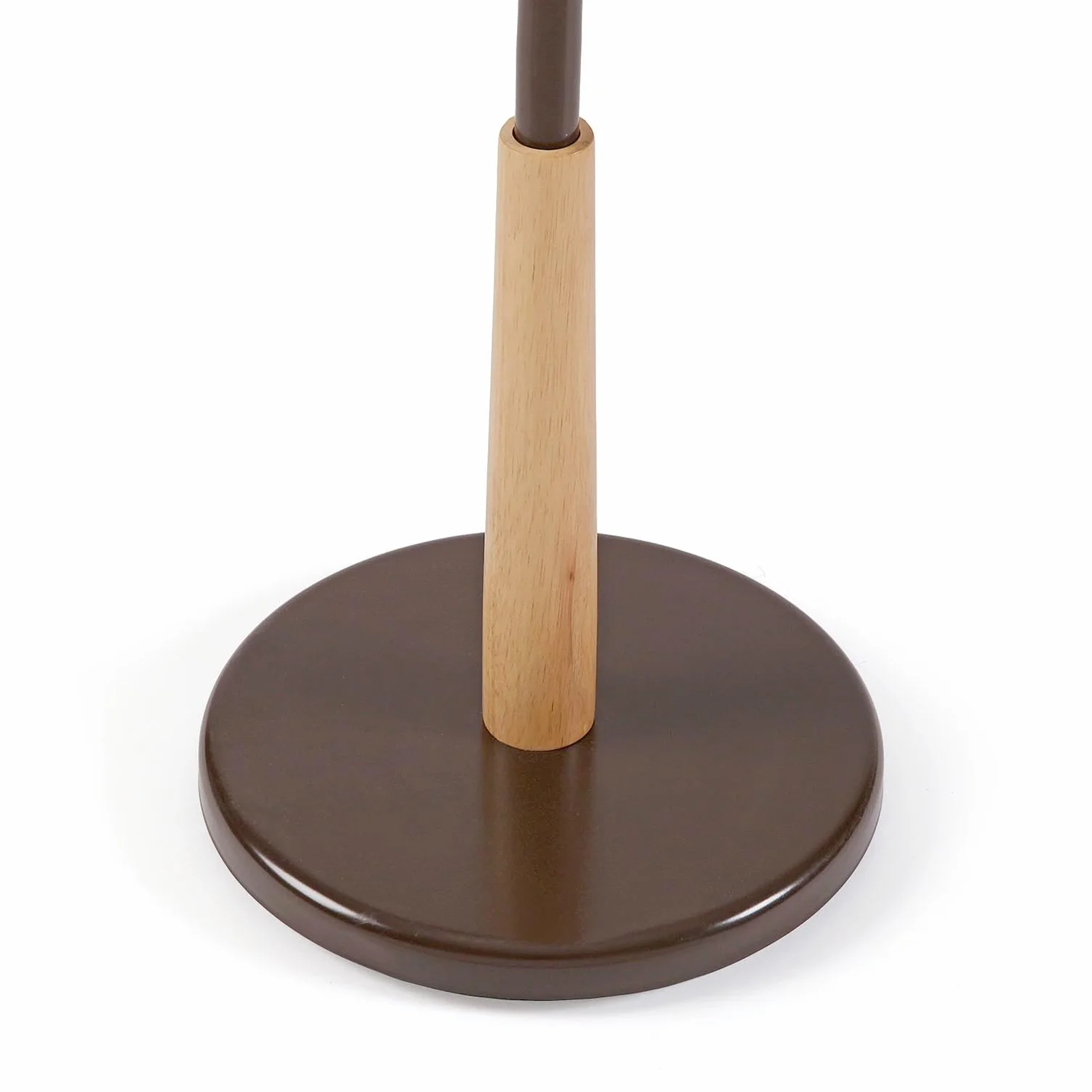 Versa Swindon Minimalistyczny wieszak na ubrania z 9 haczykami lub wieszakami na ubrania lub torby do przedpokoju, wymiary (wys. x szer. x gł.) 180 x 30 x 30 cm, metal, brąz