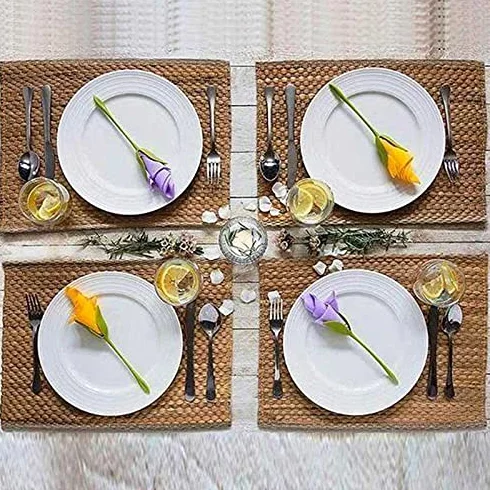 SHOP-STORY - Flower Napkin: Zestaw 4 wieszaków na ręczniki dla projektantów kwiatów
