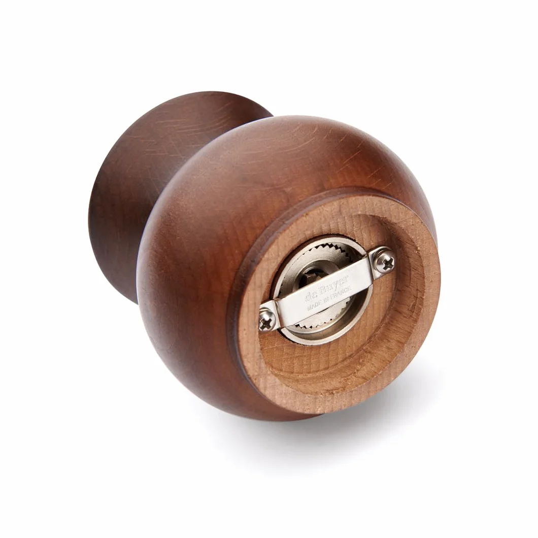 DE BUYER Mecanisme Metal Poivre P292.070202 młynek do pieprzu Boogie ciemny, 7 cm, drewno bukowe