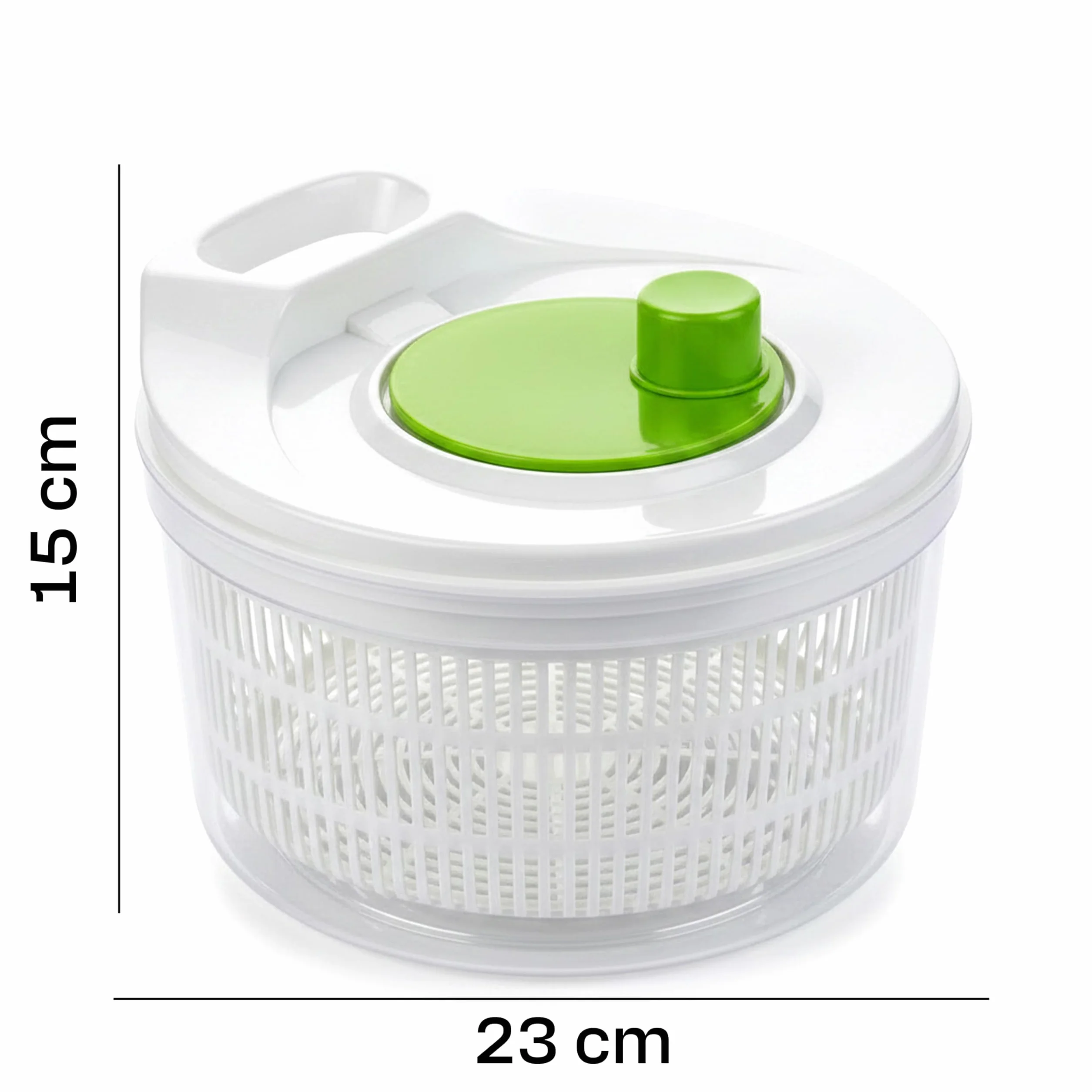 Retoo Wirówka do sałaty z sitkiem i pokrywką, pojemność 2,5 l, miska do sałaty, suszarka do sałaty, warzyw i owoców, pomocnik kuchenny, tworzywo sztuczne, nie zawiera BPA, przezroczysta, zielona