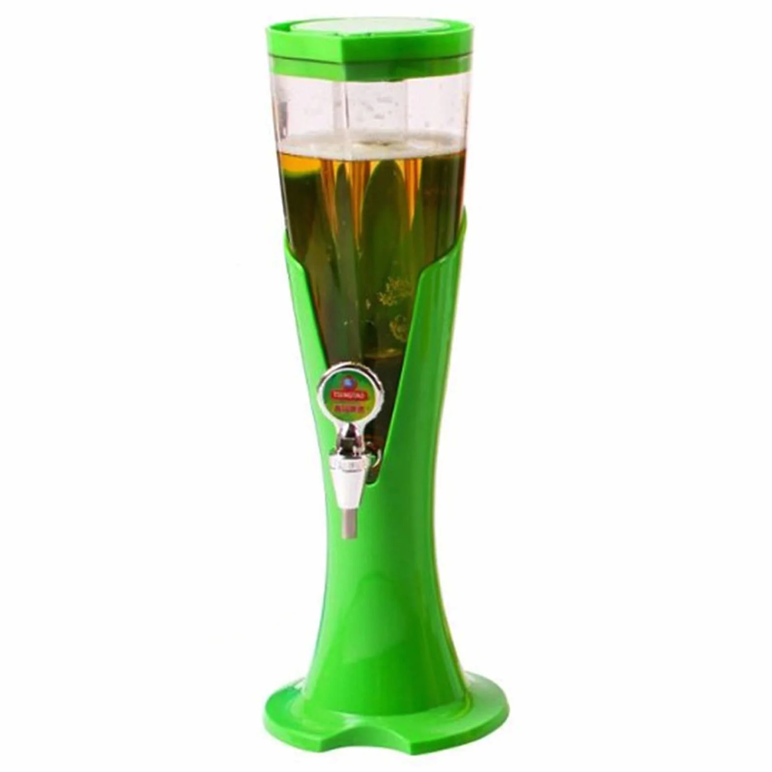 Wieża Piwa, Dozownik napojów Beer Tower z rurką do utrzymywania zimnych napojów, idealna na imprezy i gry, akcesoria do baru domowego,5,3.0L