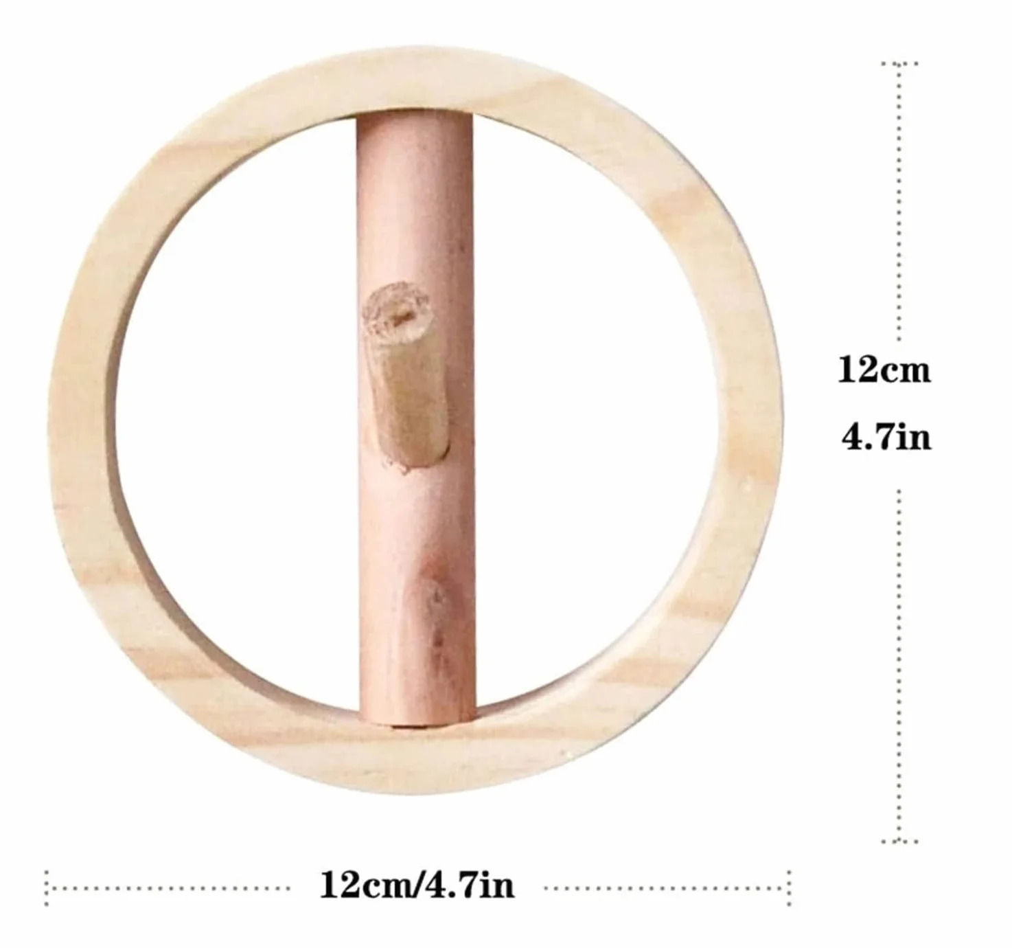 Wieszak ścienny Okrągłe Drewniane Wieszaki Na Ubrania Wieszak Ścienny, Wieszak Na Płaszcze Szyny Wejściowe Wieszak Na Ubrania Haczyki na płaszcze (Size : 4.7in)