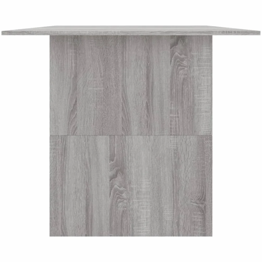 Stół do jadalni Sonoma szary, 180 x 90 x 76 cm, wytrzymały materiał drewnopochodny, minimalistyczny stół kuchenny, uniwersalny stół do jadalni do domu
