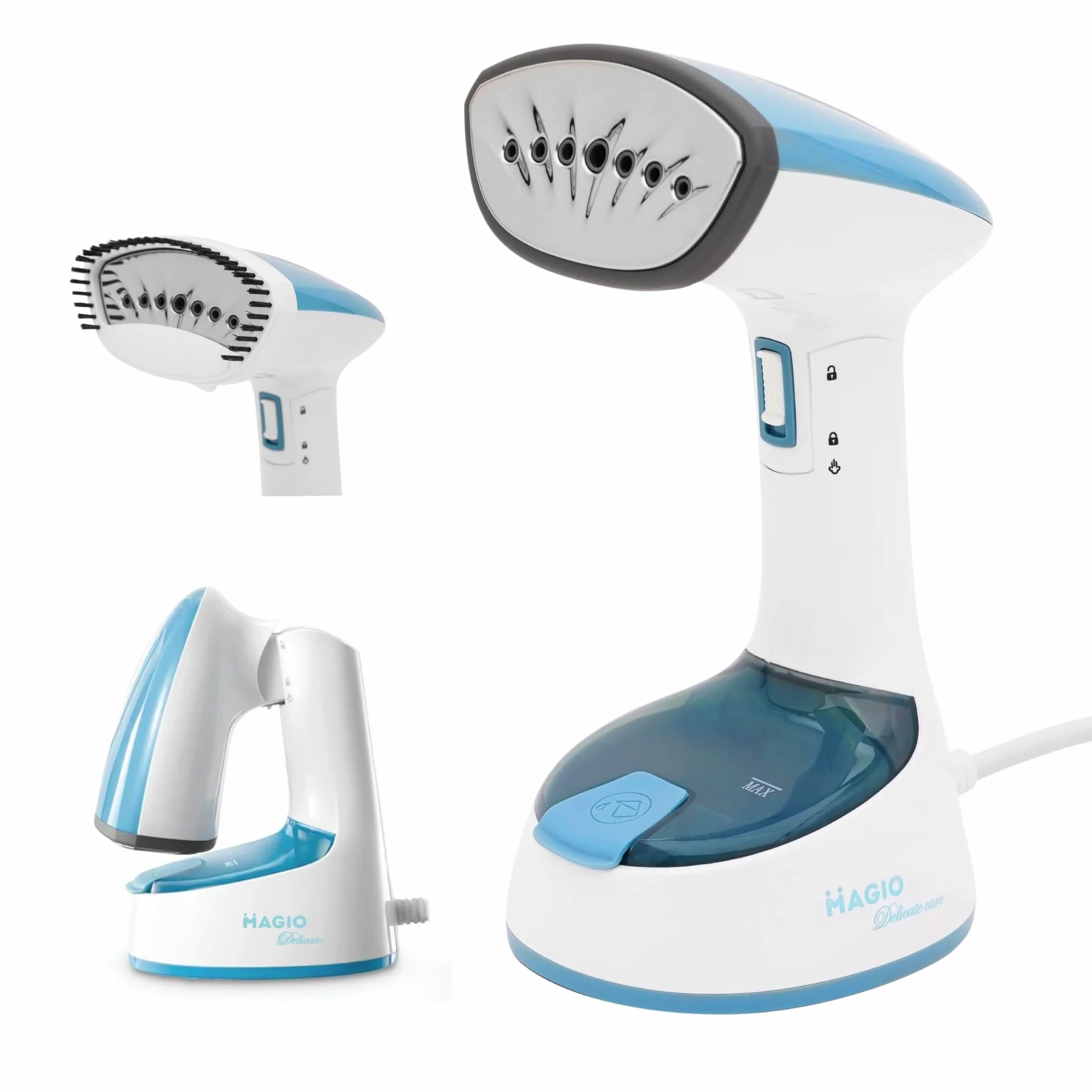 MAGIO Parownica ręczna pionowa 1500W Składana 150 ml