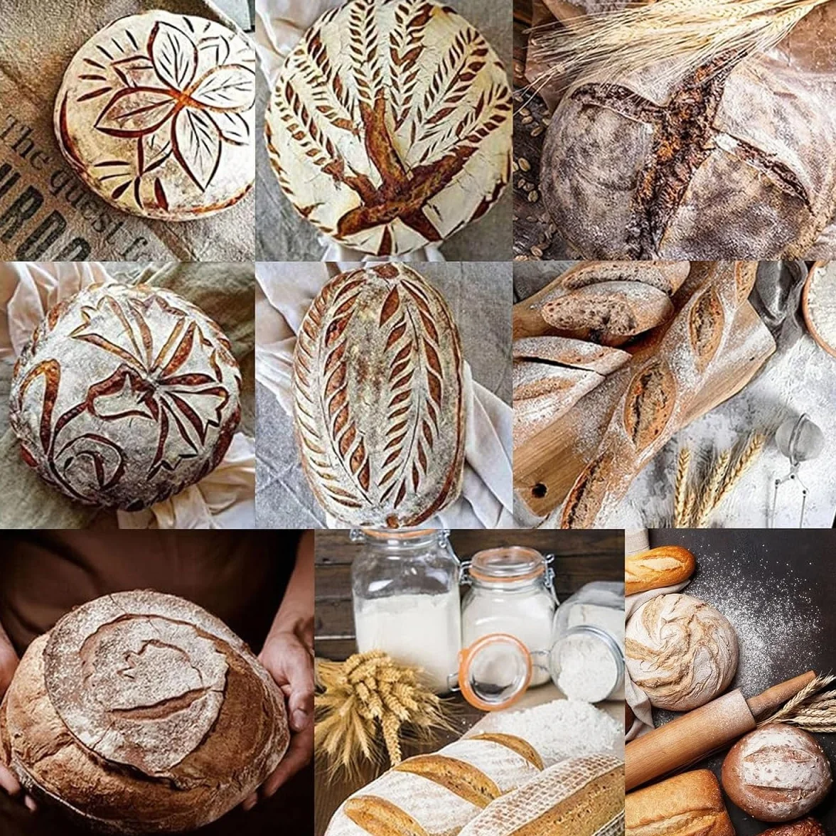 Nóż do krojenia chleba i ciasta, narzędzie do pieczenia ciasta kuchennego, majsterkowania, wzór lilii