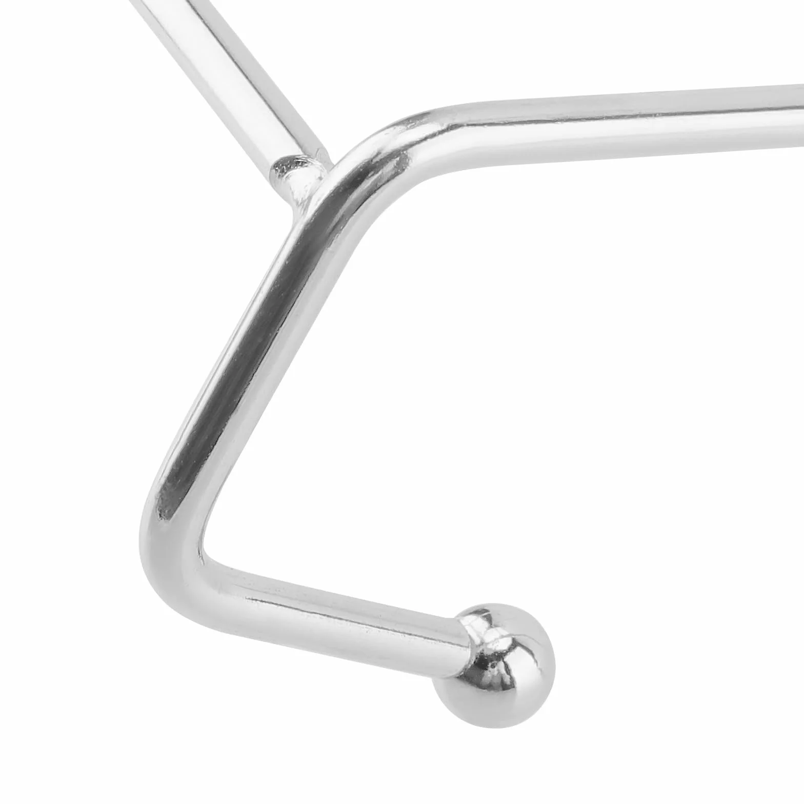 SINJEUN Sztaluga metalowa 15 cm stojak na talerze żelazo srebro
