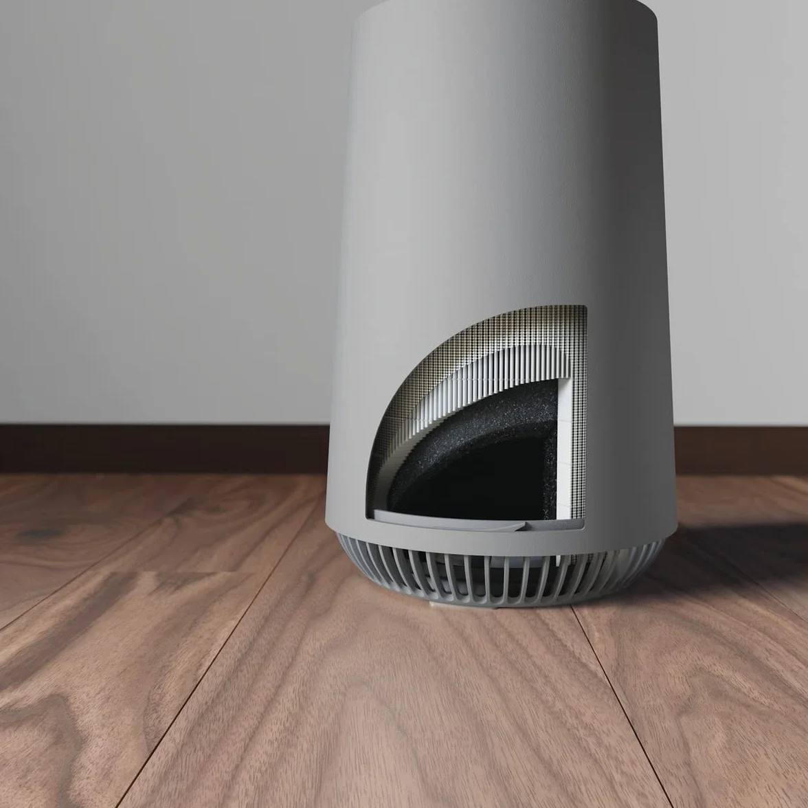AEG AX31-201GY oczyszczacz powietrza - filtr antybakteryjny, eliminuje 99,6% bakterii powietrza, przepływ powietrza do 40 m2, wyświetlacz LED, tryb automatyczny, cichy - szary