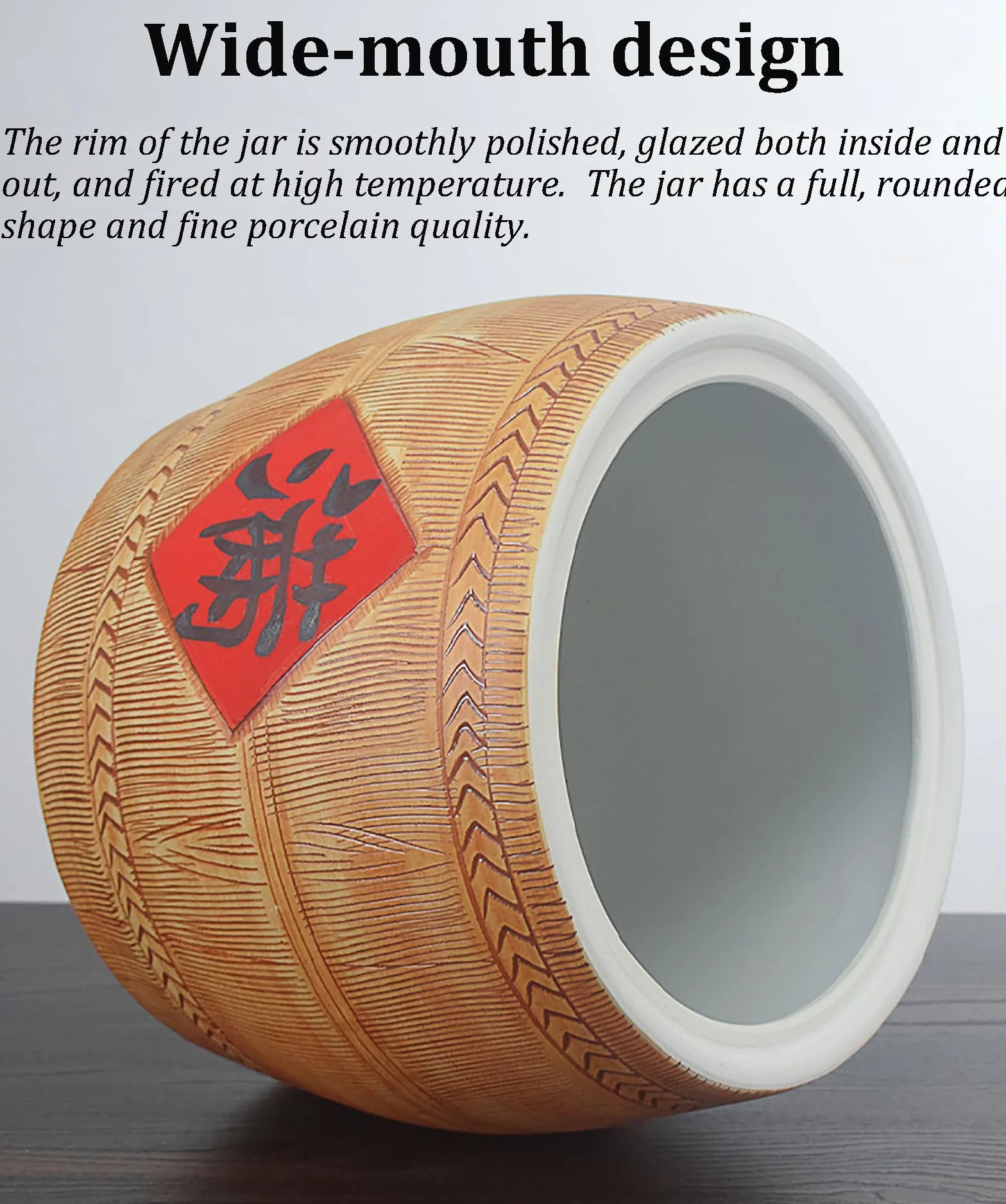 Ceramiczny pojemnik na ryż, chiński słoik ceramiczny dekoracyjny, ceramiczne wiadro na ryż, pojemniki na płatki śniadaniowe, hermetyczne przechowywanie w kuchni, do domowej kuchni, tradycyjny wystrój