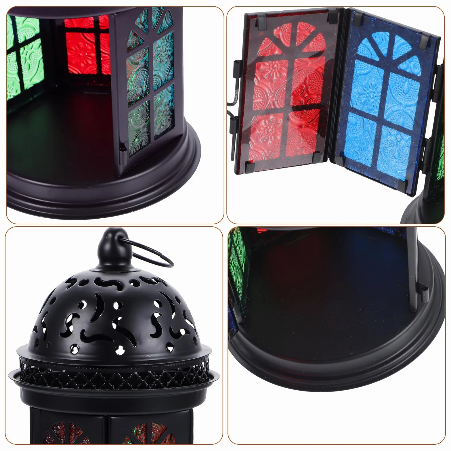 PRETYZOOM Retro lampa wiatrowa w stylu europejskim świecznik na parapecie latarnia dekoracyjna latarnia do wnętrz vintage świecznik metalowy żelazny tealight ślub