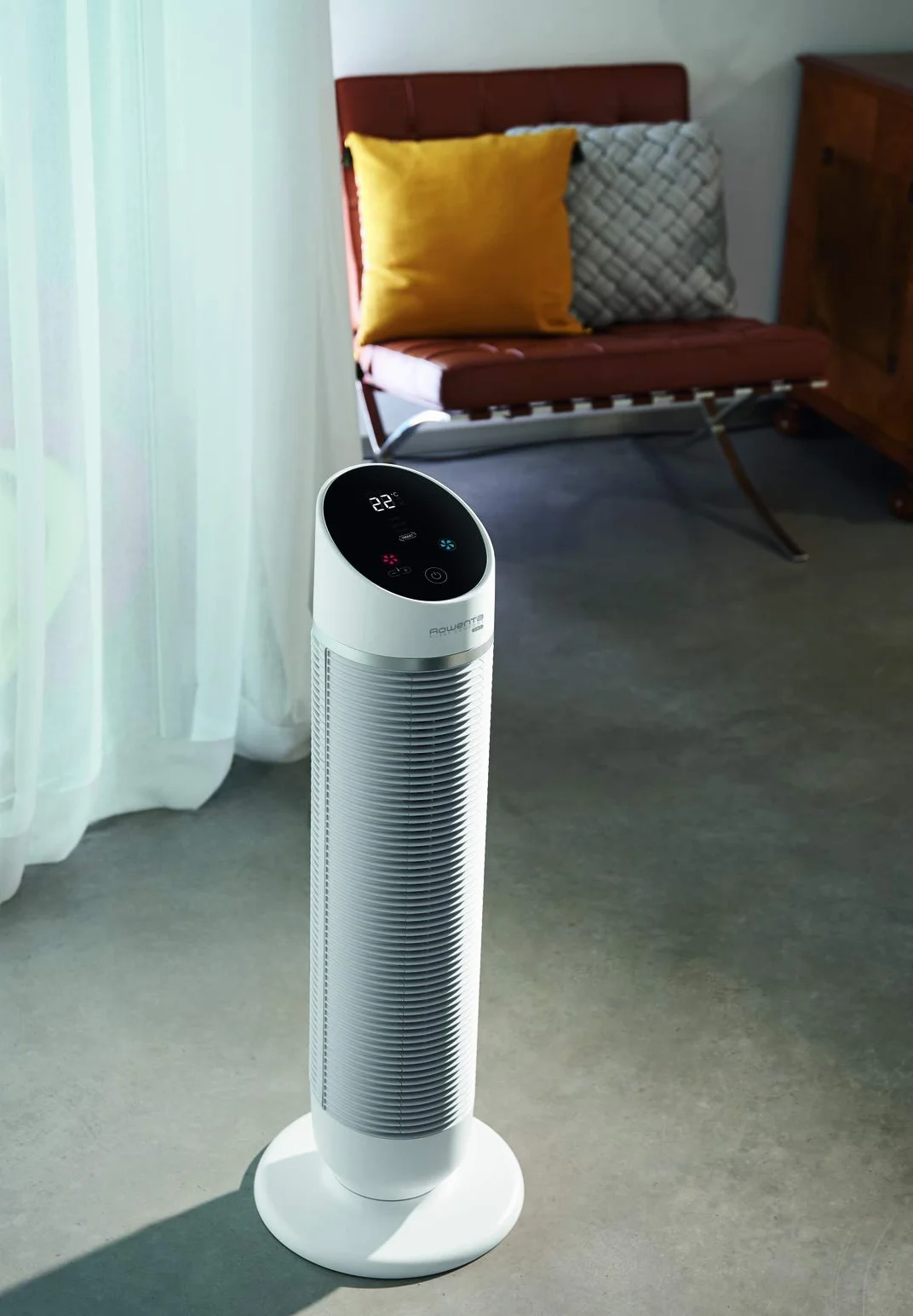 Rowenta Wentylator kolumnowy 3 w 1 Silent Comfort HQ8120 Termowentylator Filtr powietrza Tryb ogrzewania Eco Smart Pilot