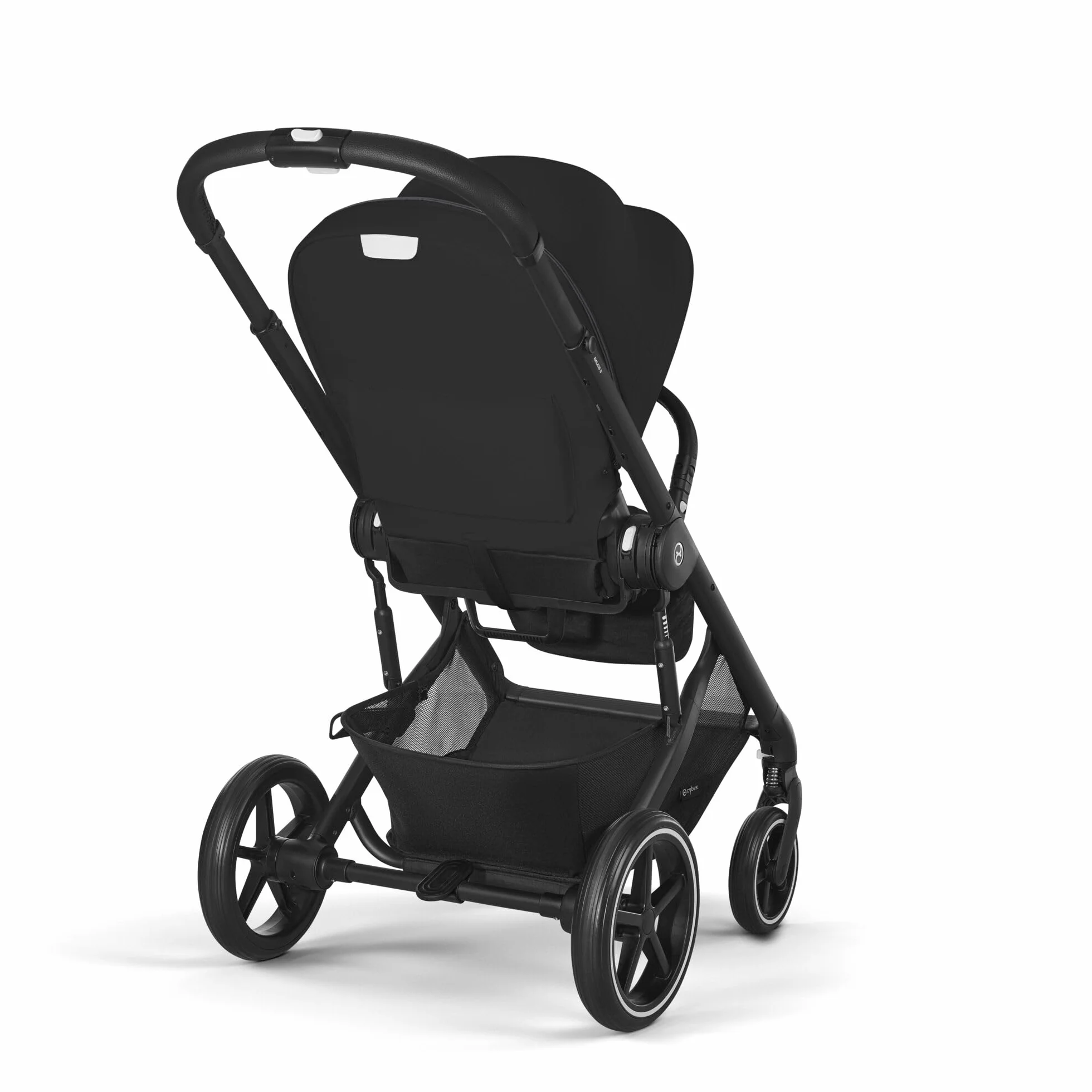 CYBEX Gold Wózek Dziecięcy Balios S Lux, Ergonomiczna Pozycja Leżenia, System Pasów Obsługiwany Jedną Ręką, Od Urodzenia Do 22 Kg (Ok. 4 Lata), Moon Black