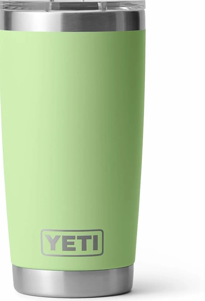 YETI Rambler 20 oz (591 ml) Tumbler with Removable Magslider Lid, Stainless Steel Vacuum Insulated Coffee Cup, Key Lime
